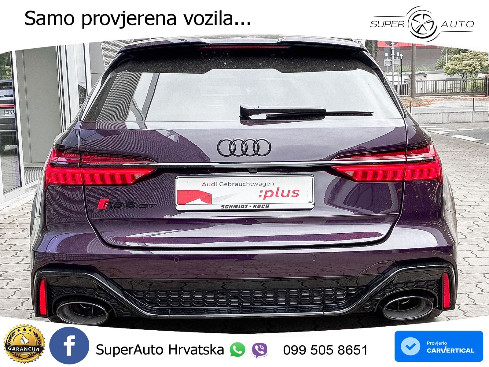 Audi RS6 Avant 4.0 TFSI V8 performance (630 KS)  quattro tiptronic ZRAČNI+ACC+GR SJED+KAM+PANO