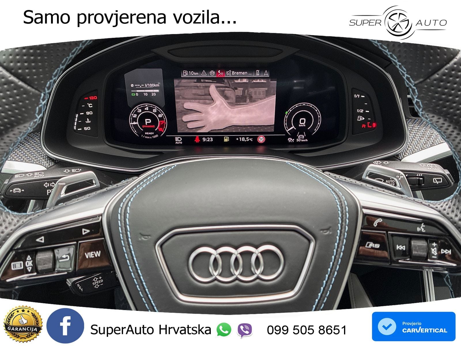 Audi RS6 Avant 4.0 TFSI V8 performance (630 KS)  quattro tiptronic ZRAČNI+ACC+GR SJED+KAM+PANO