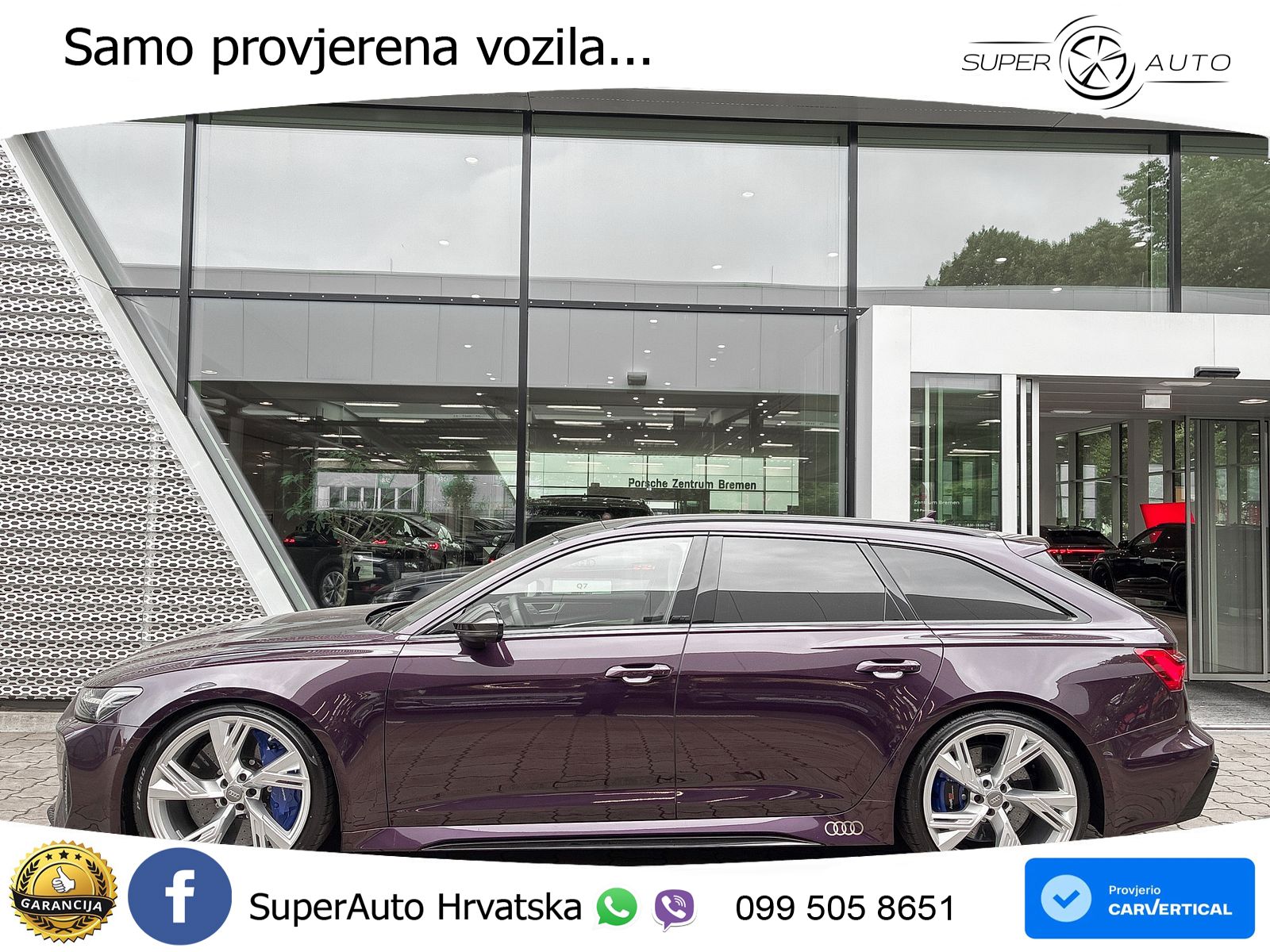 Audi RS6 Avant 4.0 TFSI V8 performance (630 KS)  quattro tiptronic ZRAČNI+ACC+GR SJED+KAM+PANO