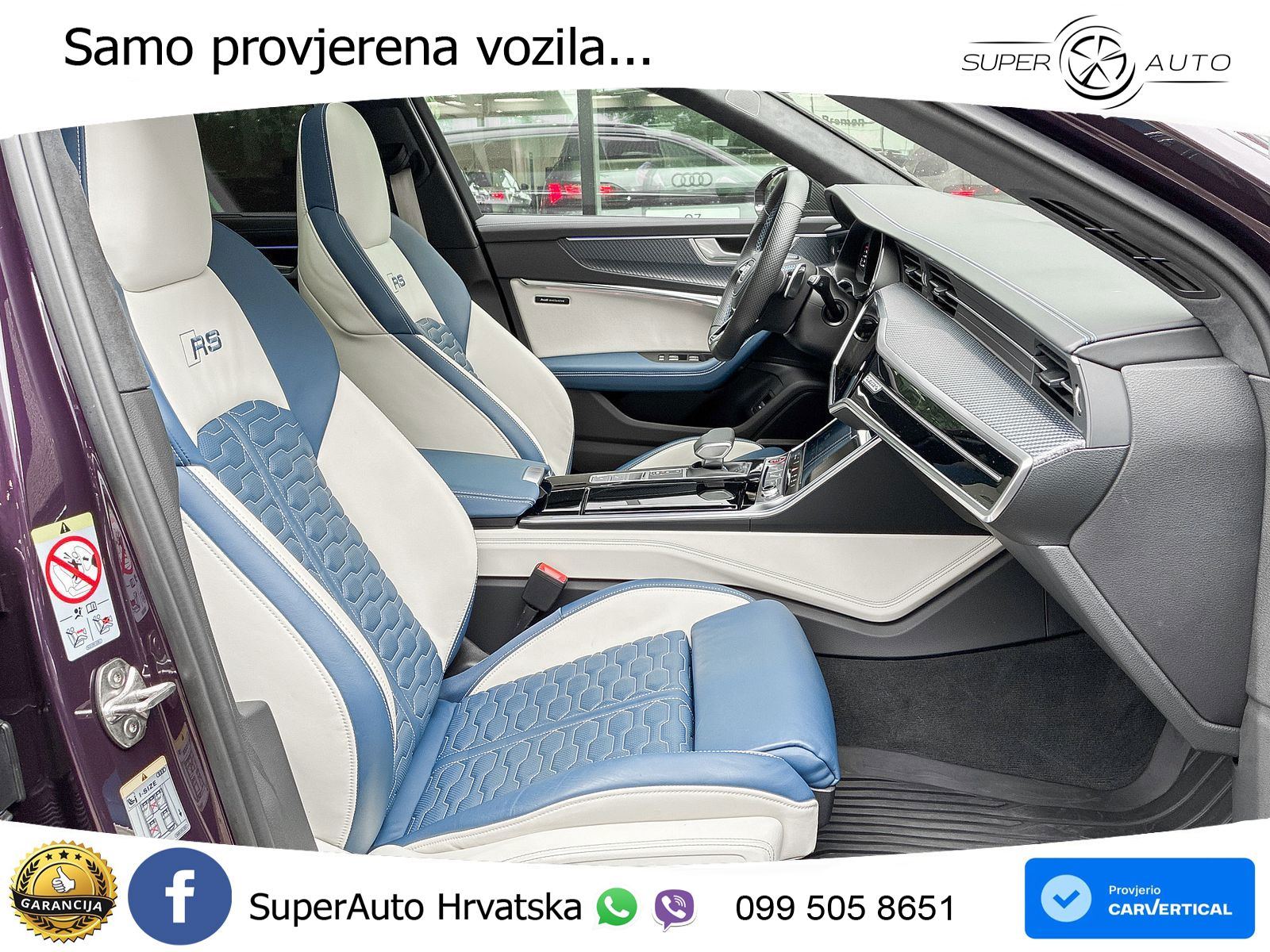 Audi RS6 Avant 4.0 TFSI V8 performance (630 KS)  quattro tiptronic ZRAČNI+ACC+GR SJED+KAM+PANO
