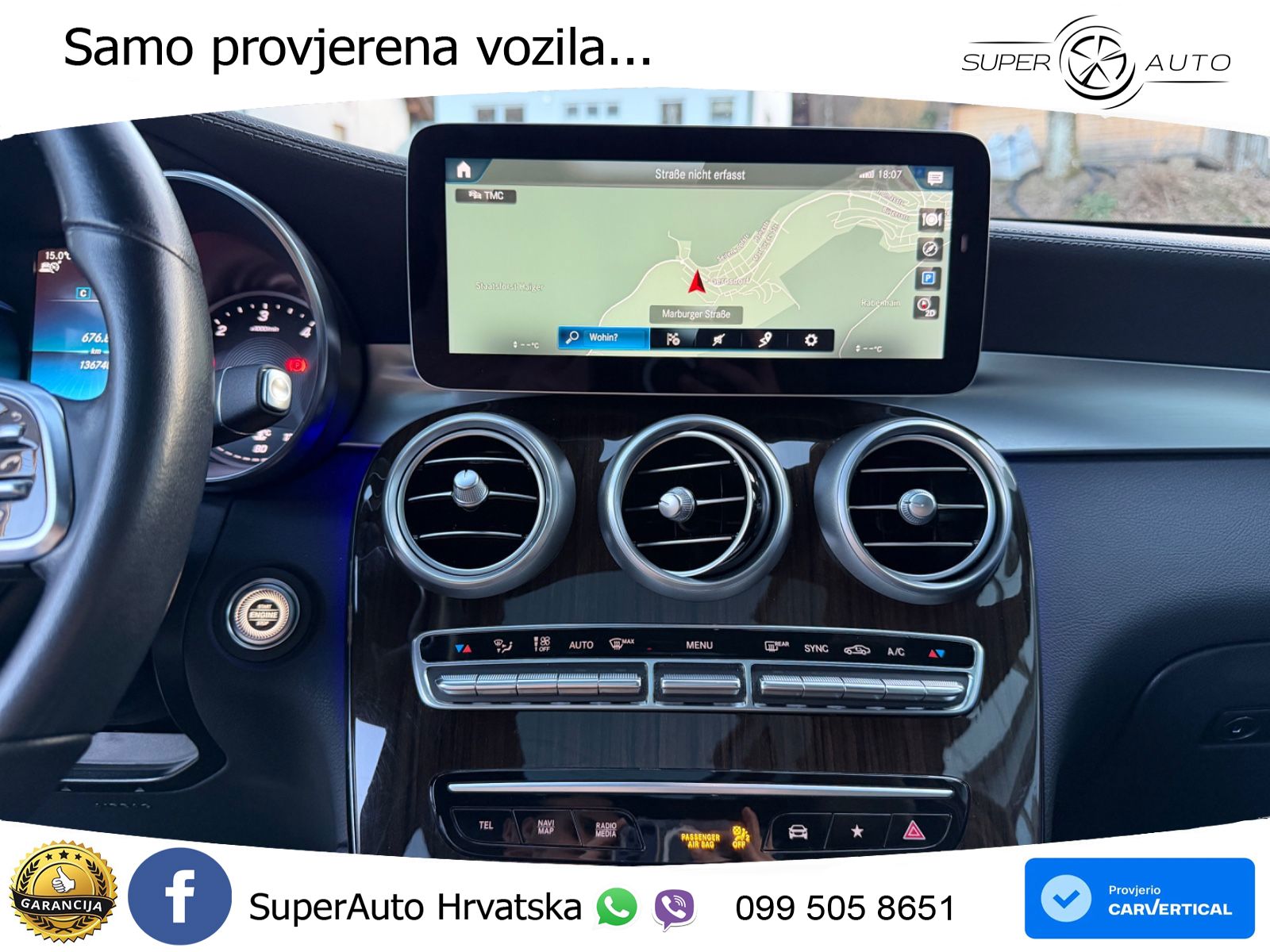 Mercedes GLC 300d (245 KS) 4MATIC G-TRONIC LED+GR SJED+ACC