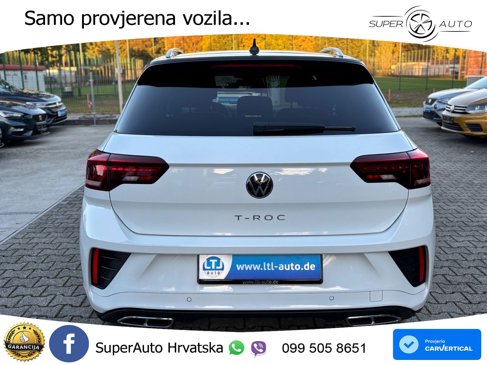 Volkswagen T-Roc 2.0 TDI (150 KS) DSG R-Line LED+GR SJED+ACC