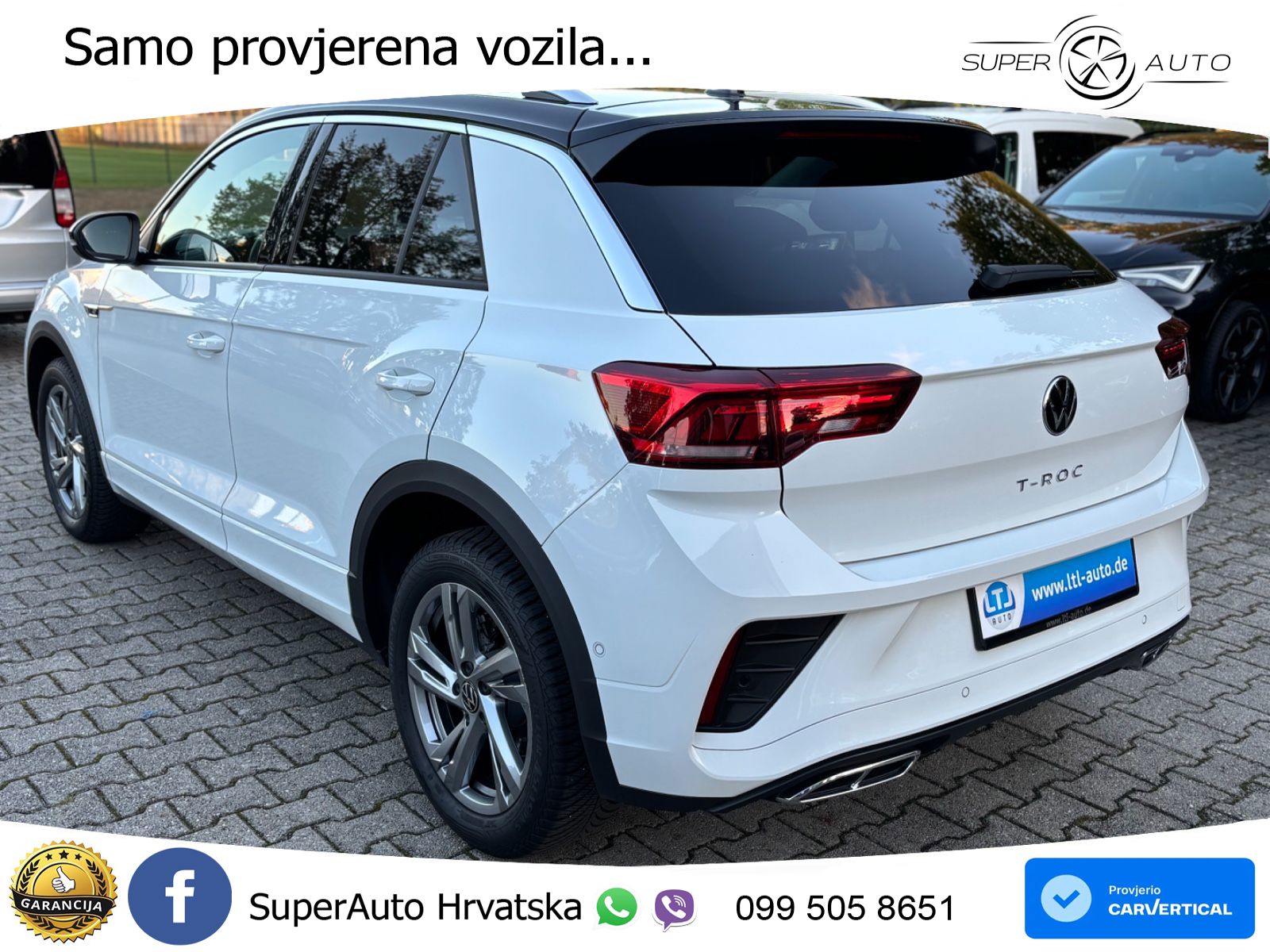 Volkswagen T-Roc 2.0 TDI (150 KS) DSG R-Line LED+GR SJED+ACC