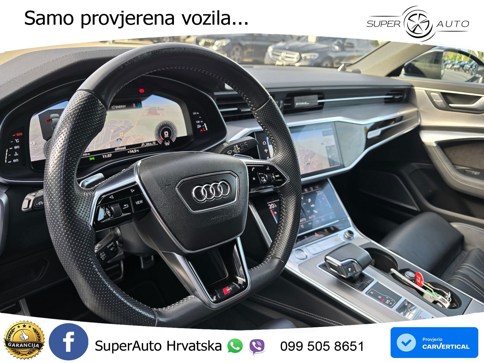 Audi A6 55 TFSI V6 (340 KS) quattro S tronic ZRAČNI+ACC+4xGR SJED+KAM