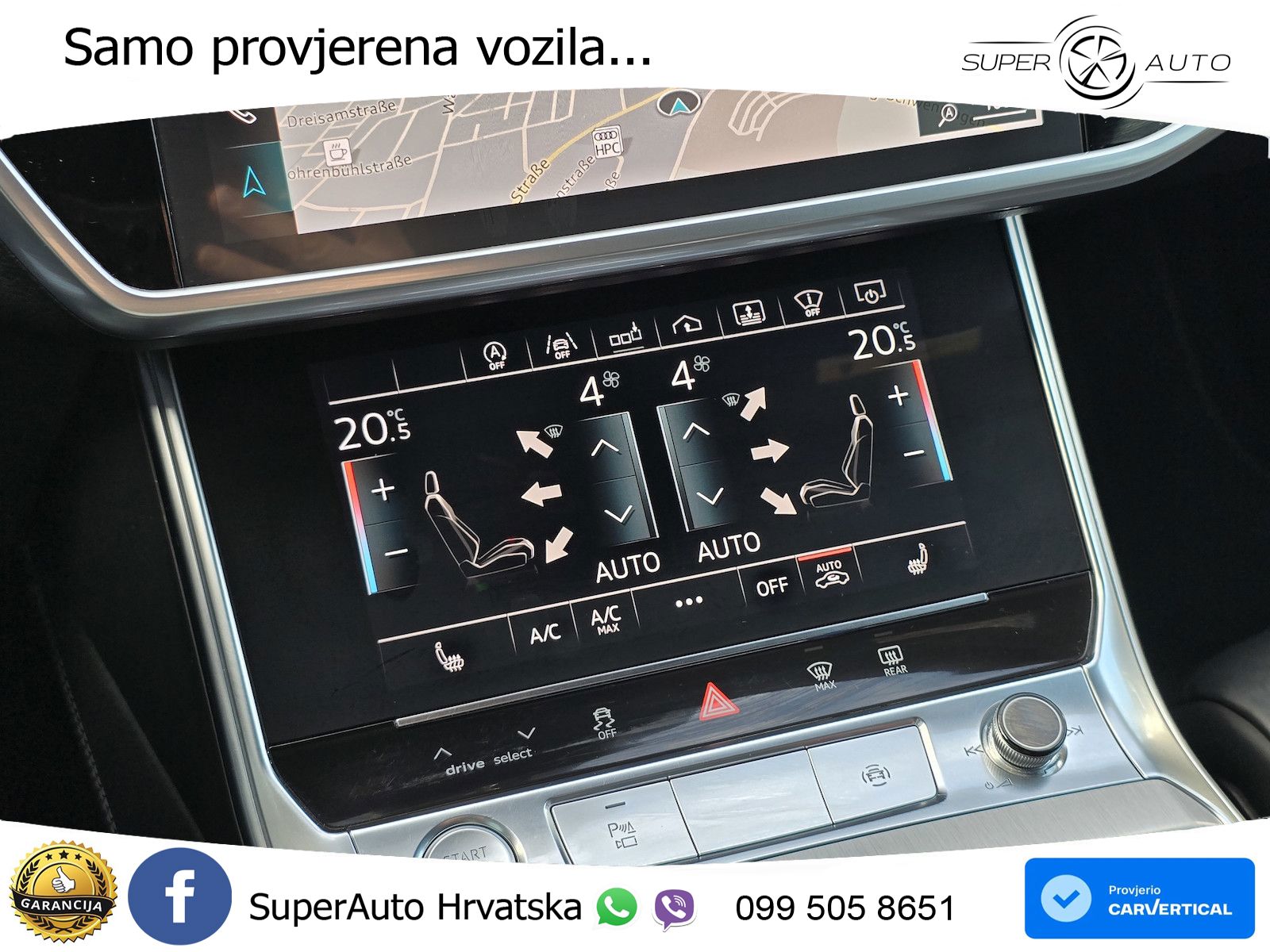 Audi A6 55 TFSI V6 (340 KS) quattro S tronic ZRAČNI+ACC+4xGR SJED+KAM
