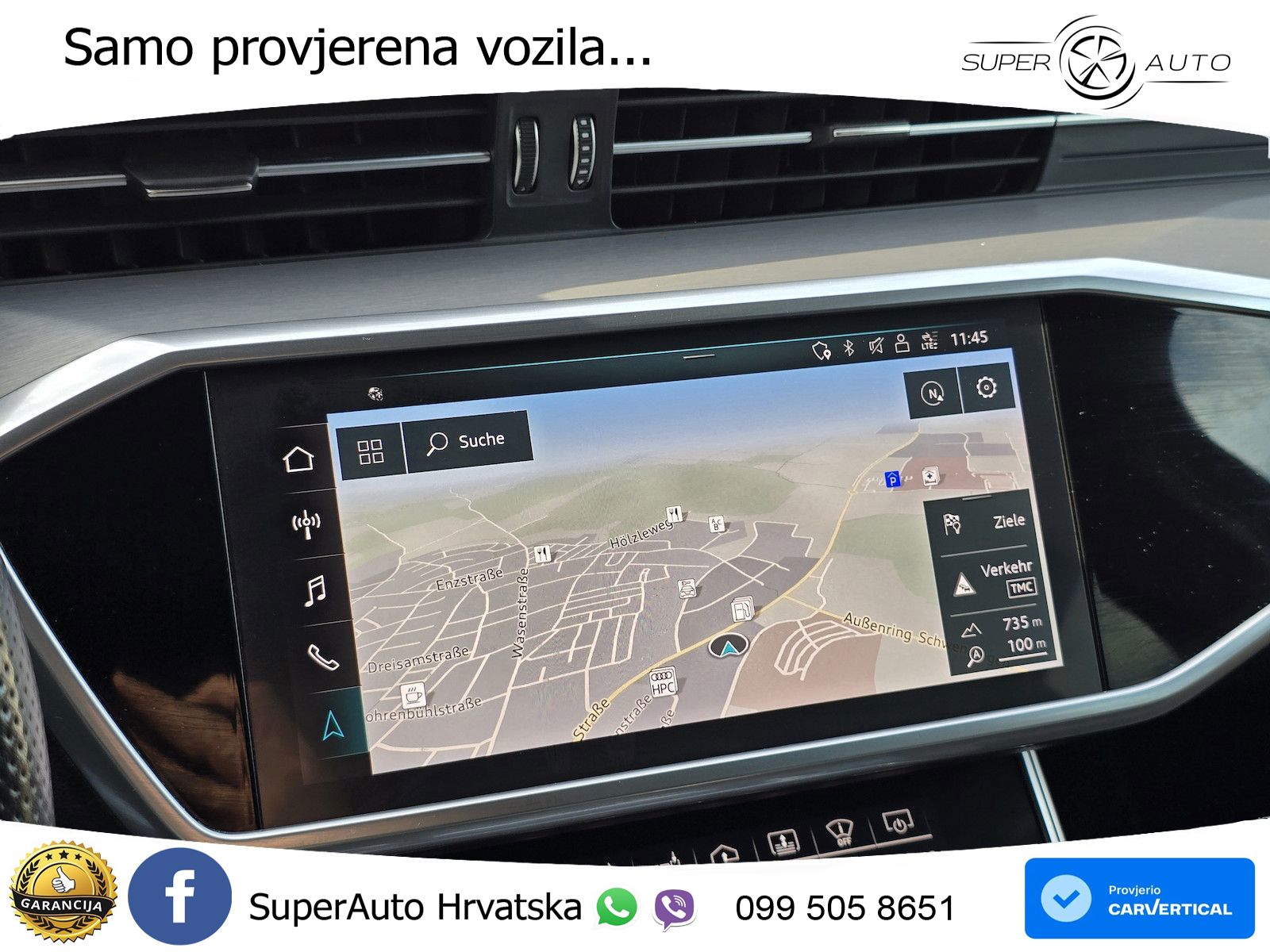 Audi A6 55 TFSI V6 (340 KS) quattro S tronic ZRAČNI+ACC+4xGR SJED+KAM
