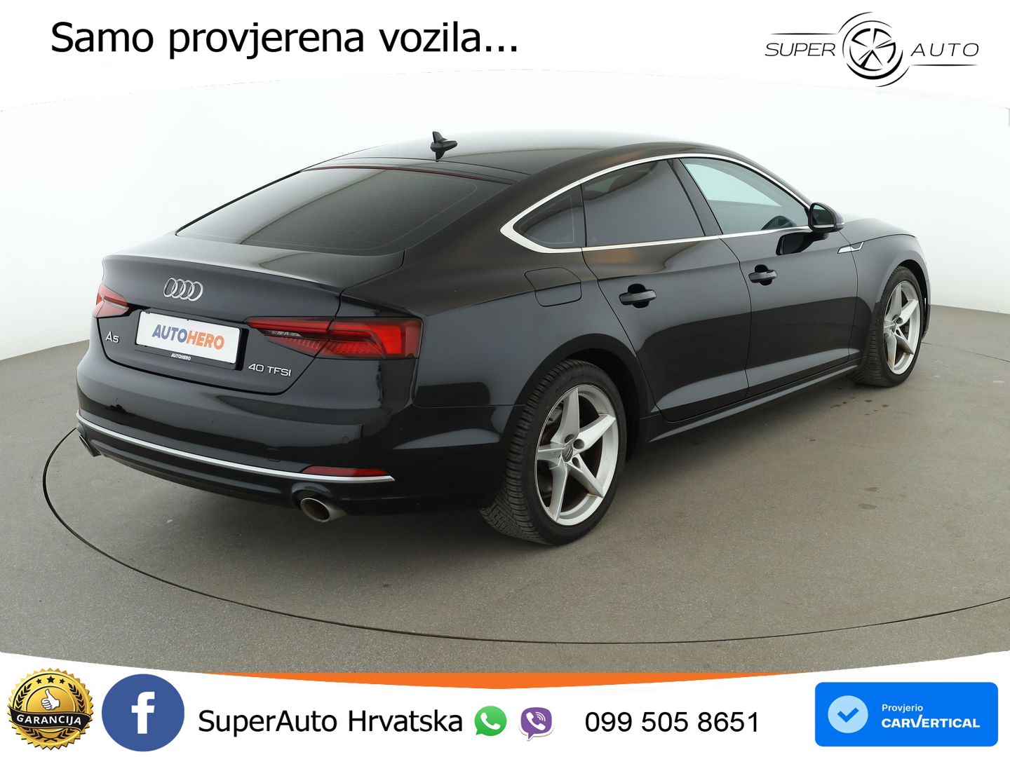 Audi A5 Sportback 40 TFSI (190 KS) S tronic LED+GR SJED+ACC