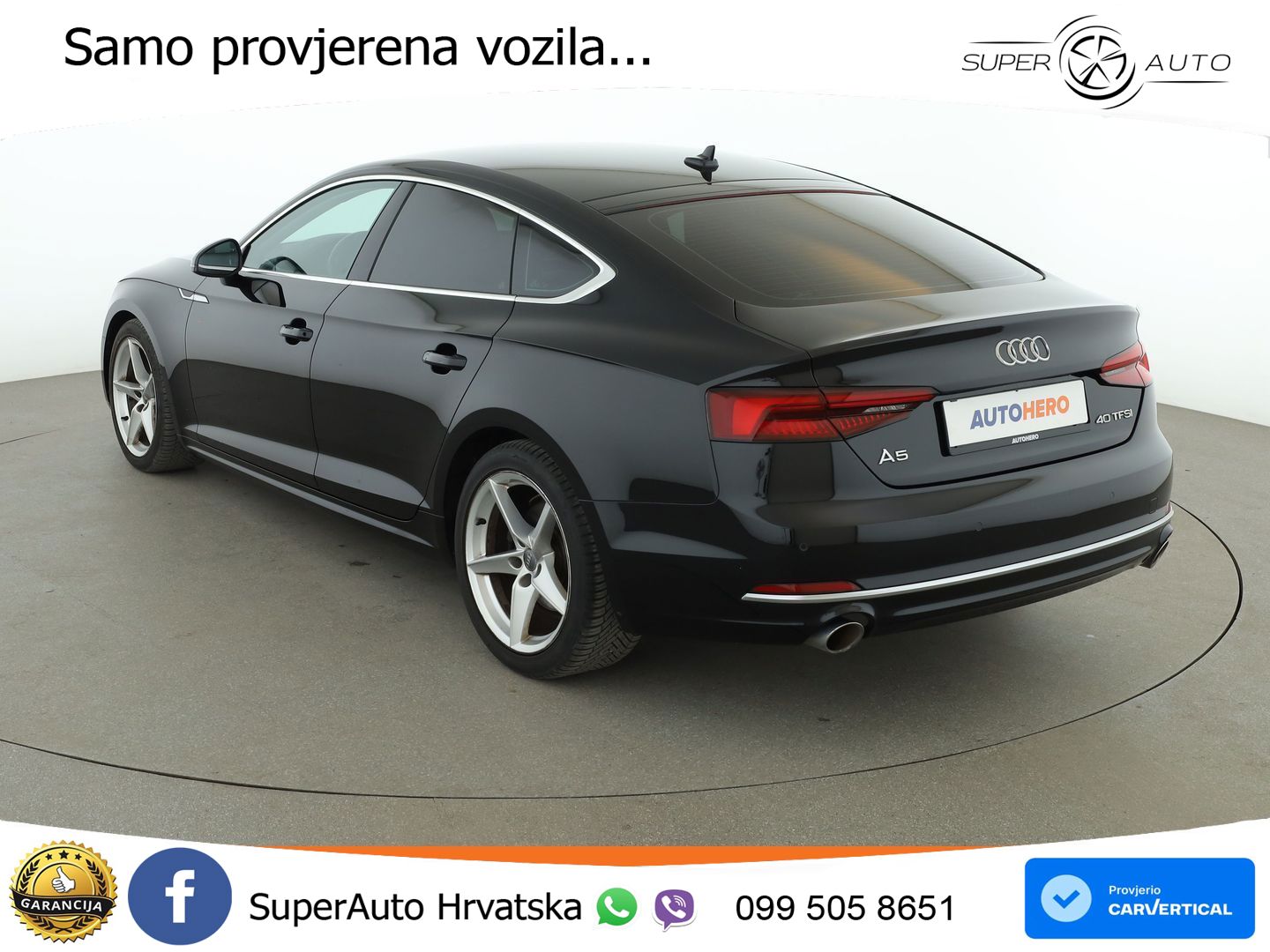 Audi A5 Sportback 40 TFSI (190 KS) S tronic LED+GR SJED+ACC
