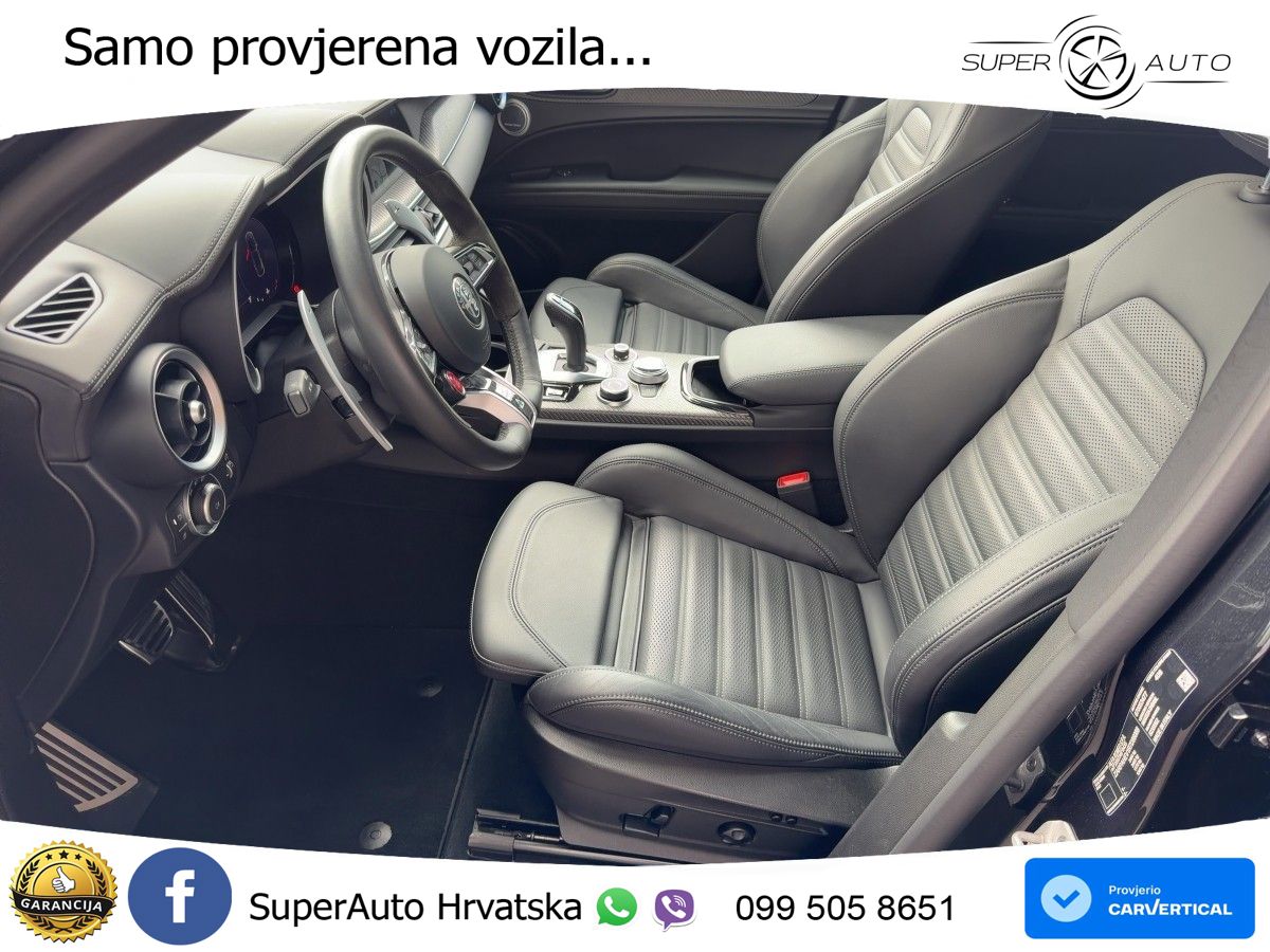 Alfa Romeo Stelvio Quadrifoglio 2.9 V6 Bi-Turbo (520 KS) Q4 Automatic LED+GR SJED+ACC