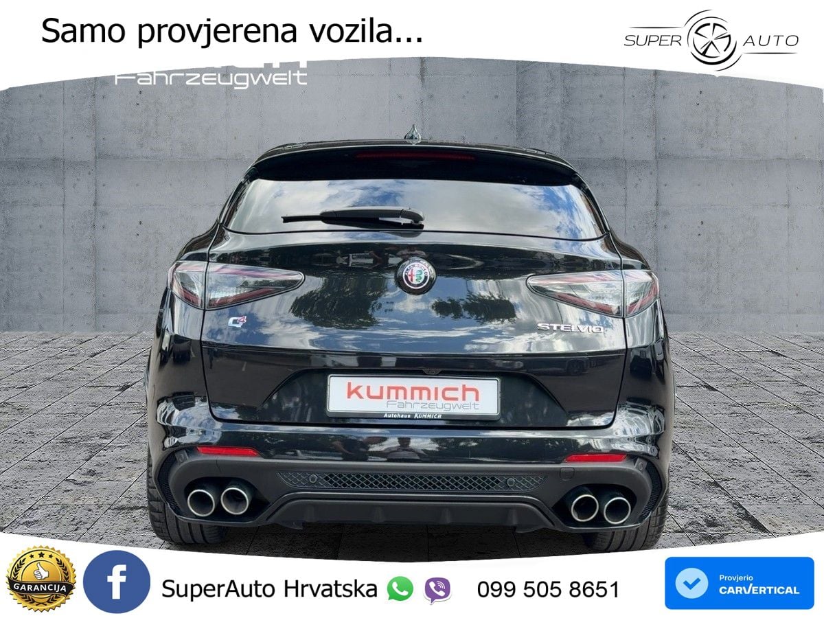 Alfa Romeo Stelvio Quadrifoglio 2.9 V6 Bi-Turbo (520 KS) Q4 Automatic LED+GR SJED+ACC