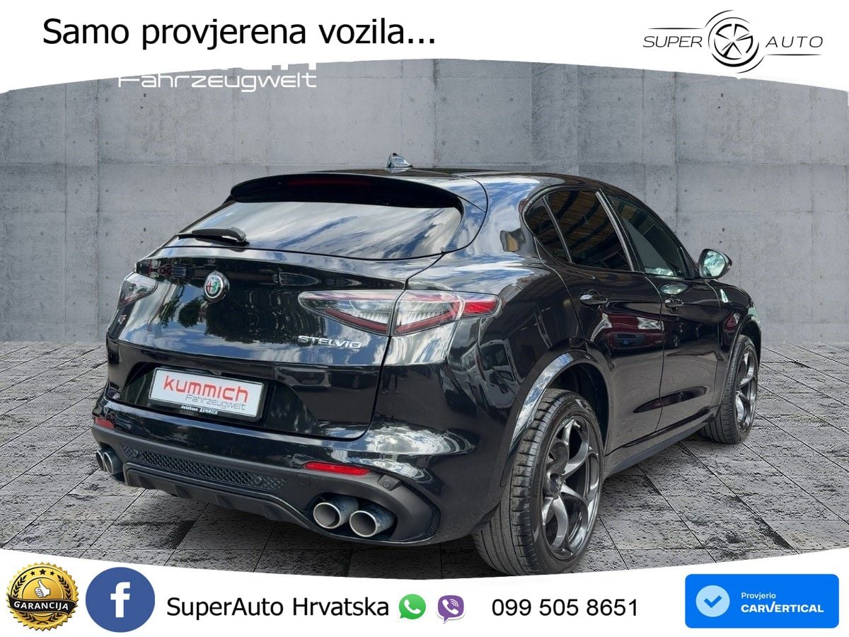 Alfa Romeo Stelvio Quadrifoglio 2.9 V6 Bi-Turbo (520 KS) Q4 Automatic LED+GR SJED+ACC