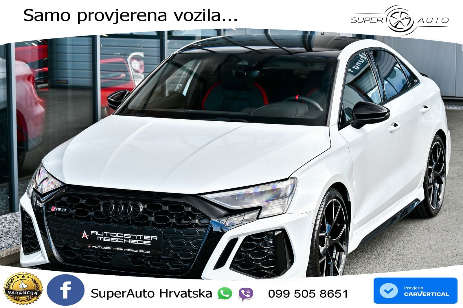 Audi RS3 Sedan 2.5 TFSI (400 KS) quattro S tronic MATRIX+GR SJED+KAM