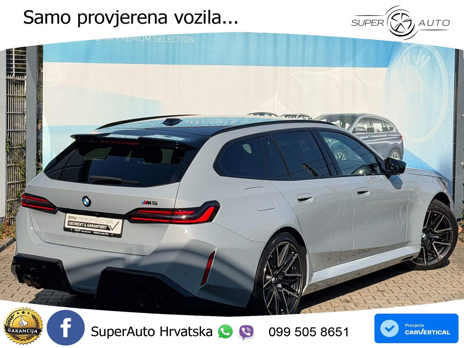 BMW M5 Touring 4.4 V8 (727 KS) xDrive Steptronic ZRAČNI+ACC+4xGR SJED+KAM
