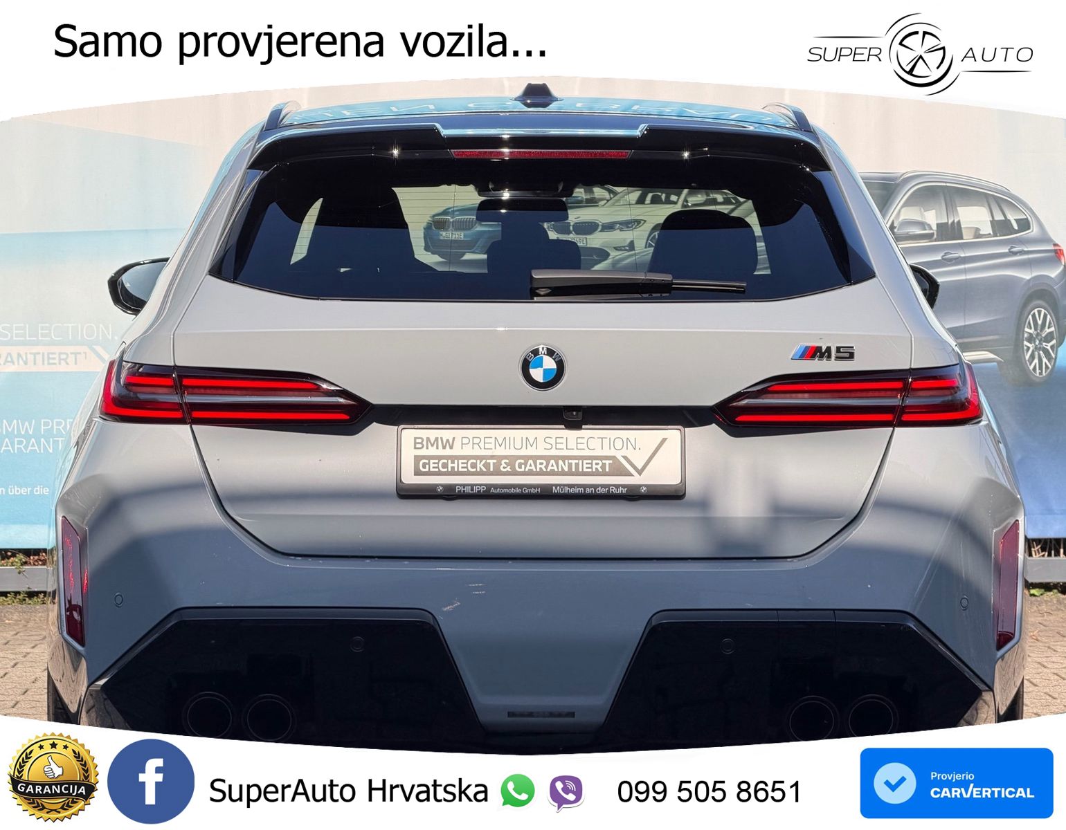 BMW M5 Touring 4.4 V8 (727 KS) xDrive Steptronic ZRAČNI+ACC+4xGR SJED+KAM