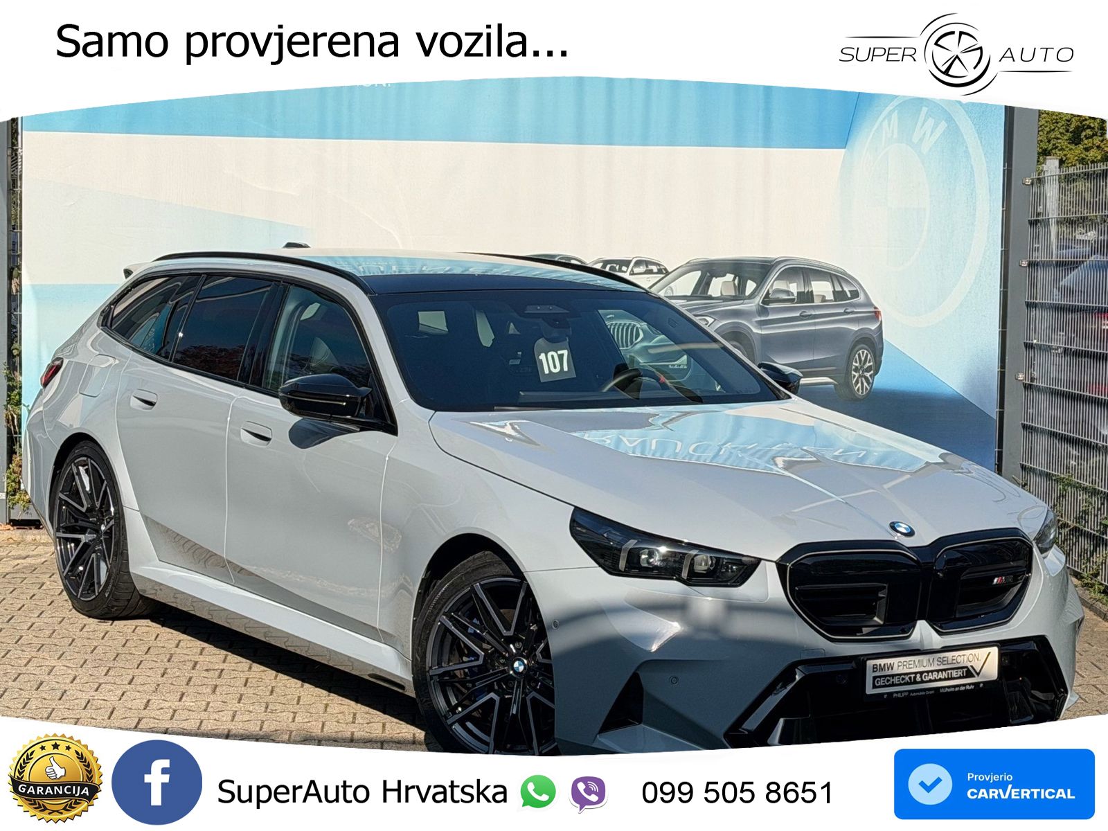 BMW M5 Touring 4.4 V8 (727 KS) xDrive Steptronic ZRAČNI+ACC+4xGR SJED+KAM