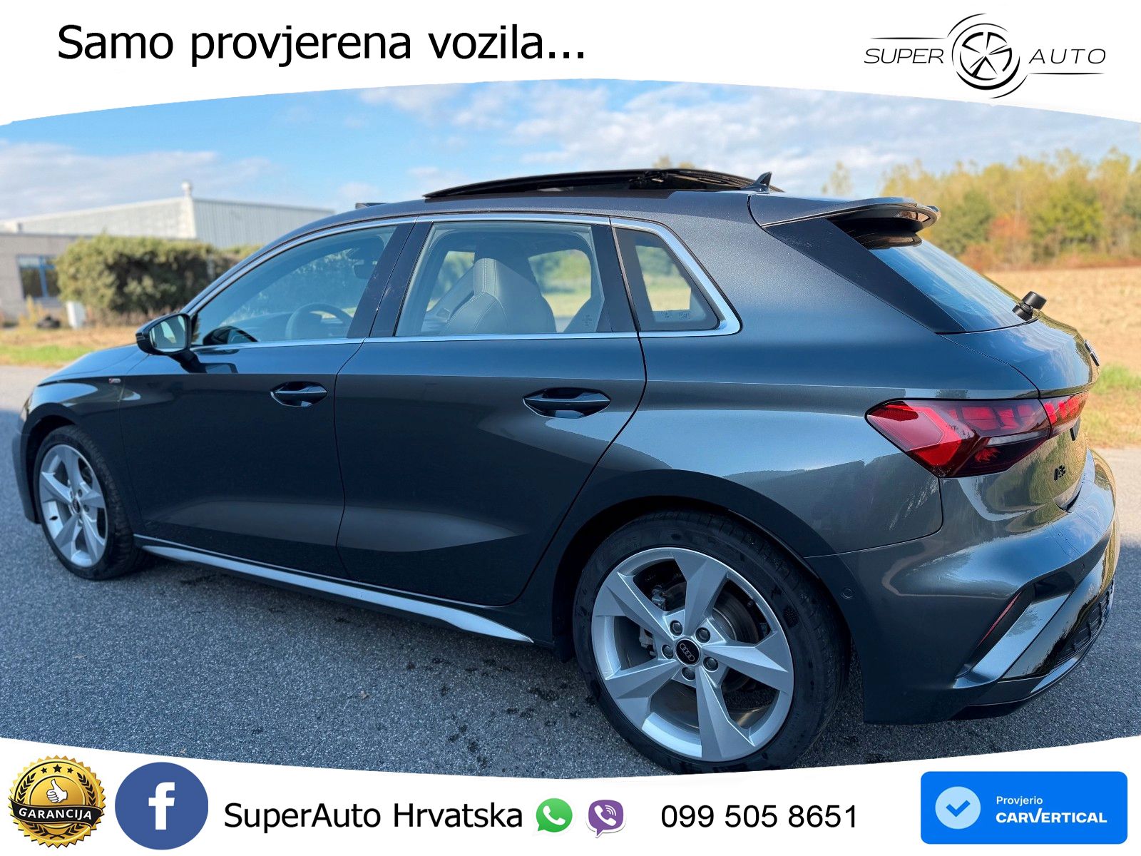 Audi A3 35 TFSI (150 KS) S tronic S line ACC+GR SJED+360+PANO