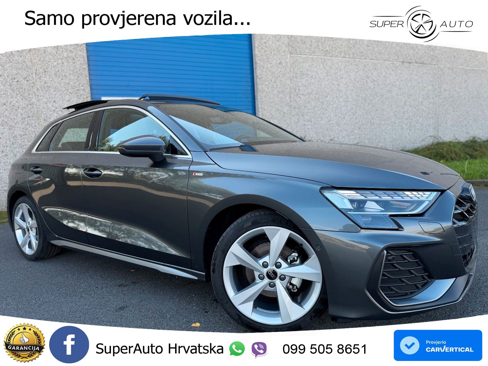Audi A3 35 TFSI (150 KS) S tronic S line ACC+GR SJED+360+PANO