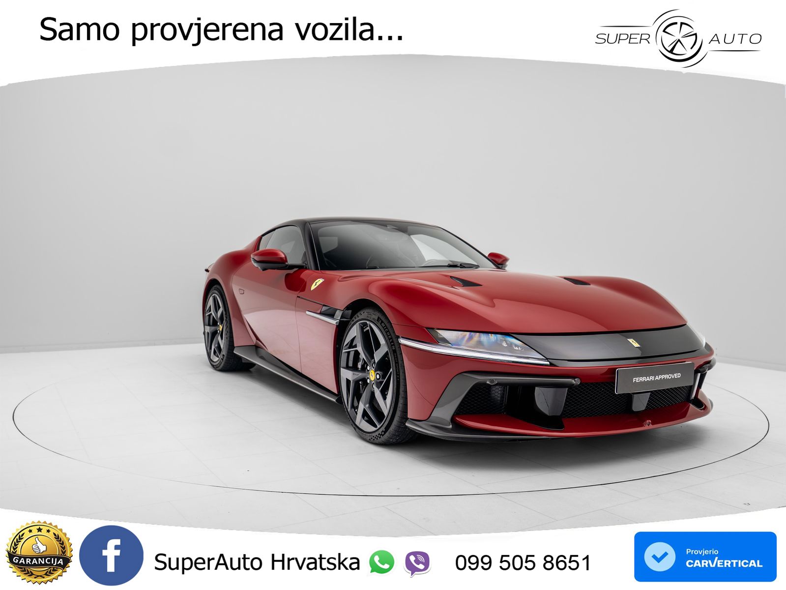Ferrari 12Cilindri Spider 6.5 V12 (830 KS) F1 DCT LED+GR SJED+ACC