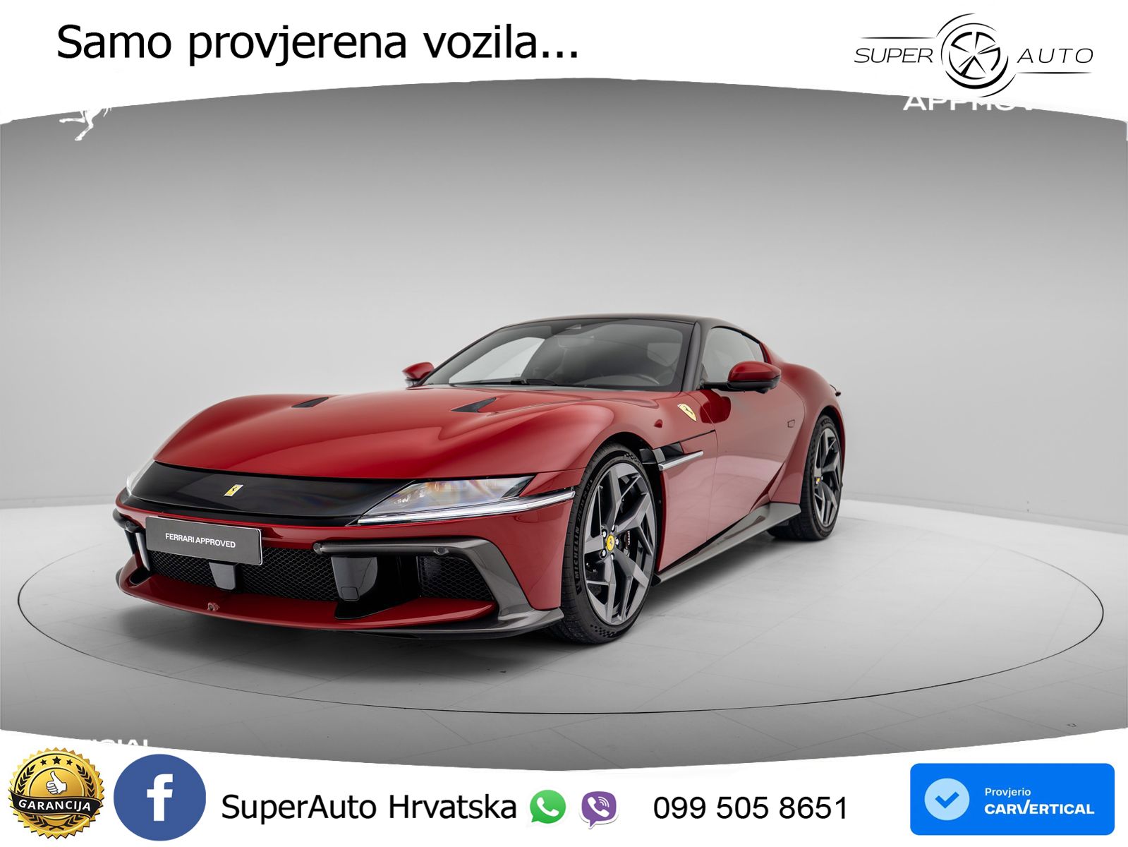 Ferrari 12Cilindri Spider 6.5 V12 (830 KS) F1 DCT LED+GR SJED+ACC