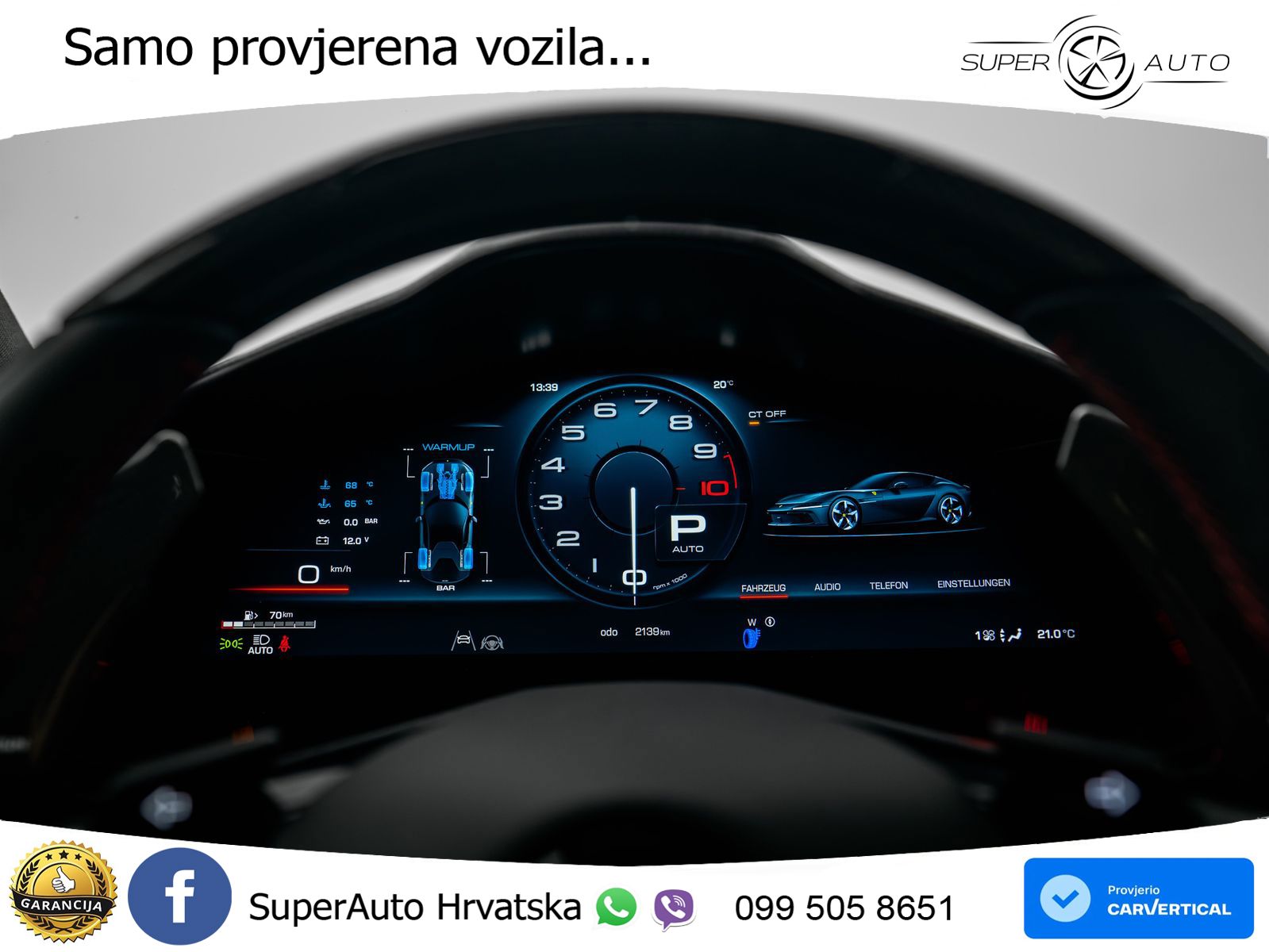 Ferrari 12Cilindri Spider 6.5 V12 (830 KS) F1 DCT LED+GR SJED+ACC