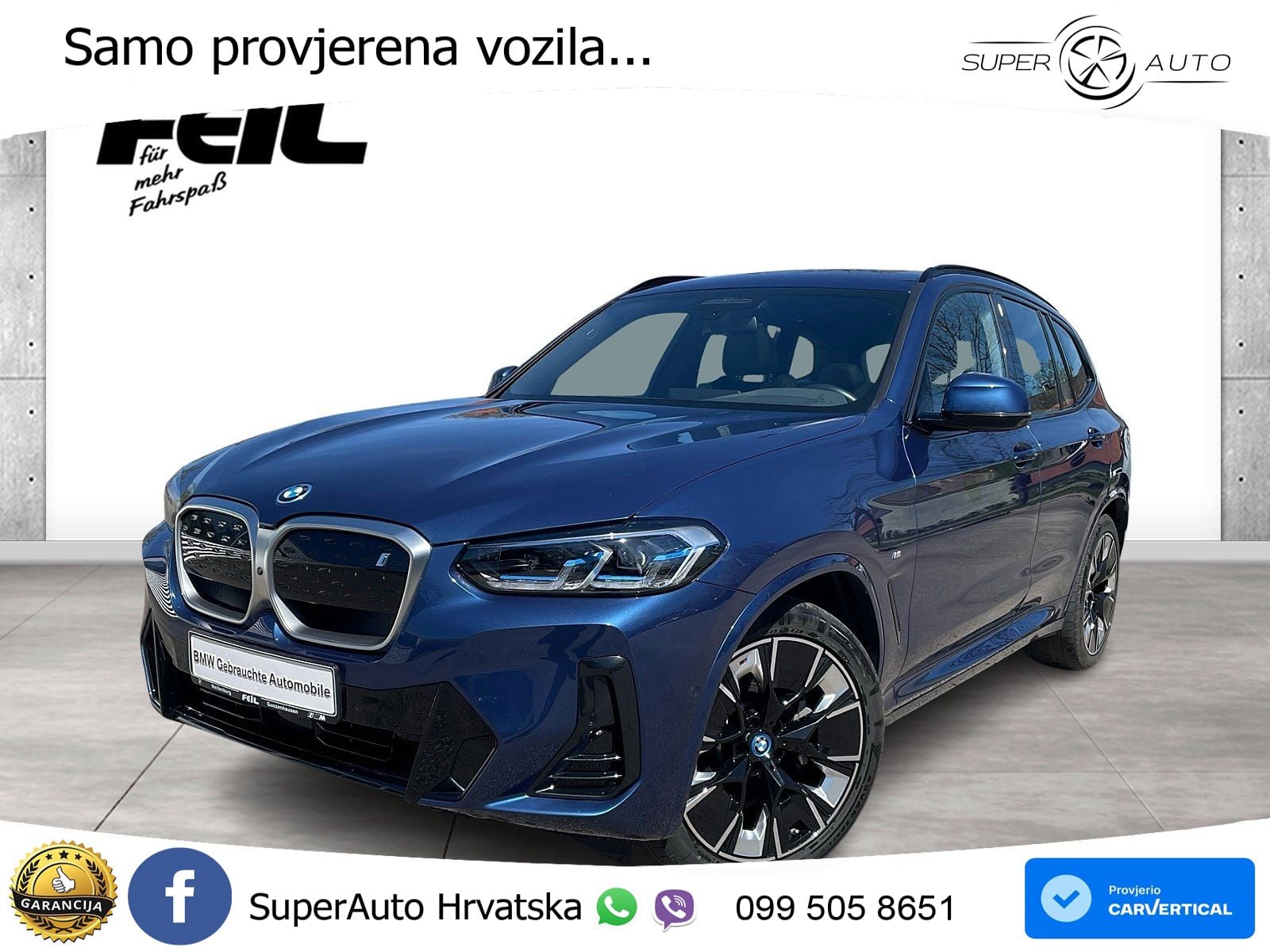 BMW iX3 80 kWh (286 KS)