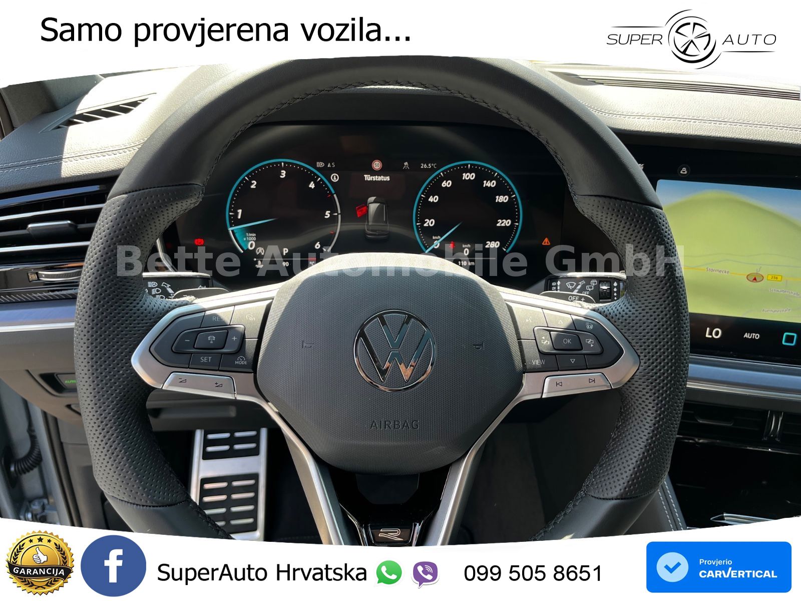 Volkswagen Touareg 3.0 V6 TDI (286 KS) 4MOTION Tiptronic ZRAČNI+ACC+GR SJED+KAM+PANO