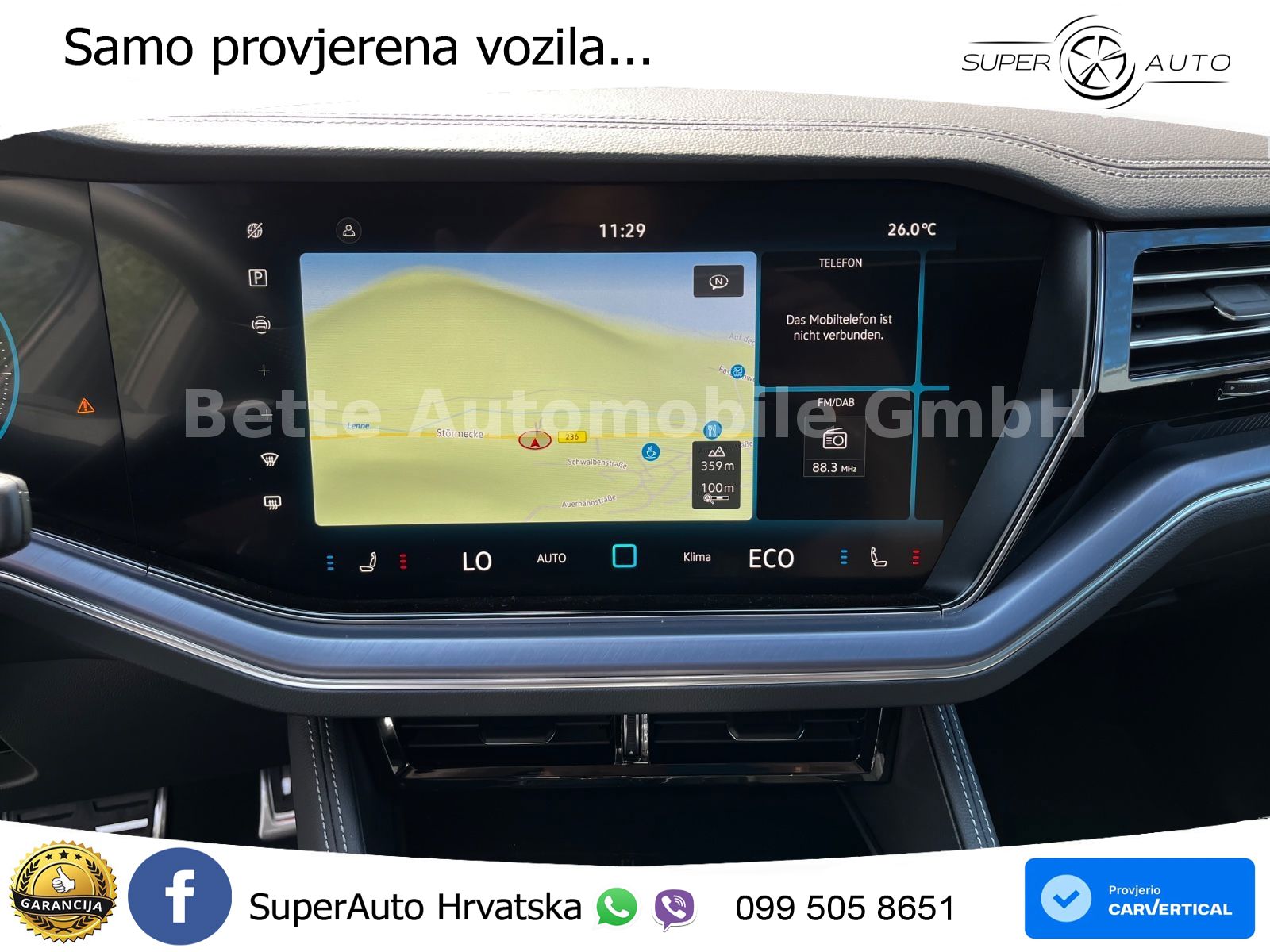 Volkswagen Touareg 3.0 V6 TDI (286 KS) 4MOTION Tiptronic ZRAČNI+ACC+GR SJED+KAM+PANO