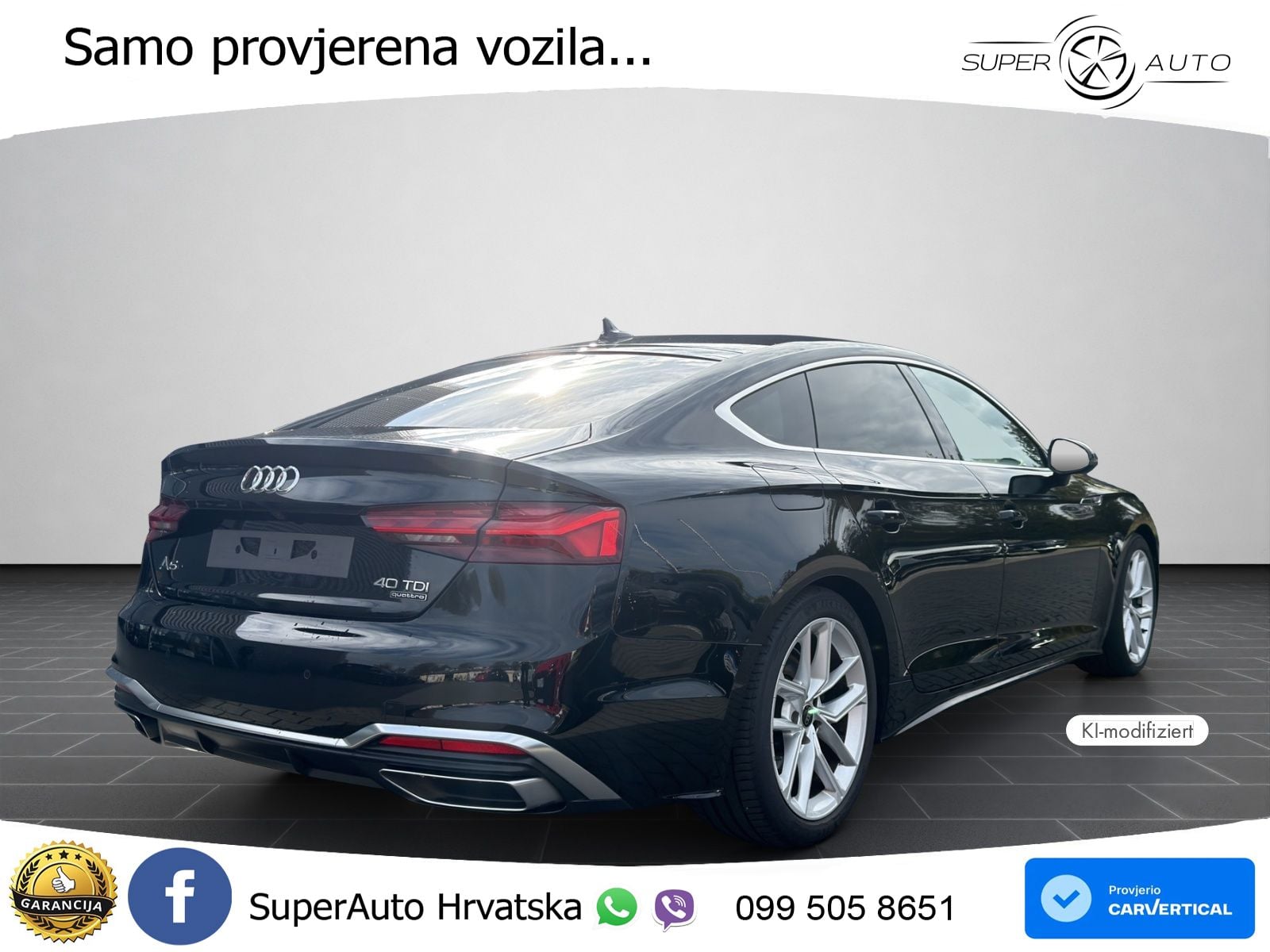 Audi A5 Sportback 40 TDI (204 KS) quattro S tronic 2x S line LED+GR SJED+ACC