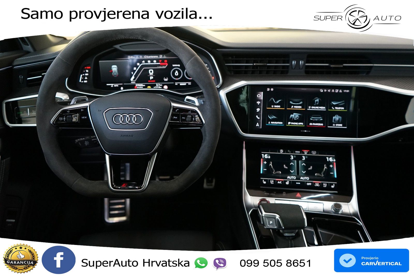 Audi RS6 Avant 4.0 TFSI V8 performance (630 KS)  quattro tiptronic LED+GR SJED+ACC