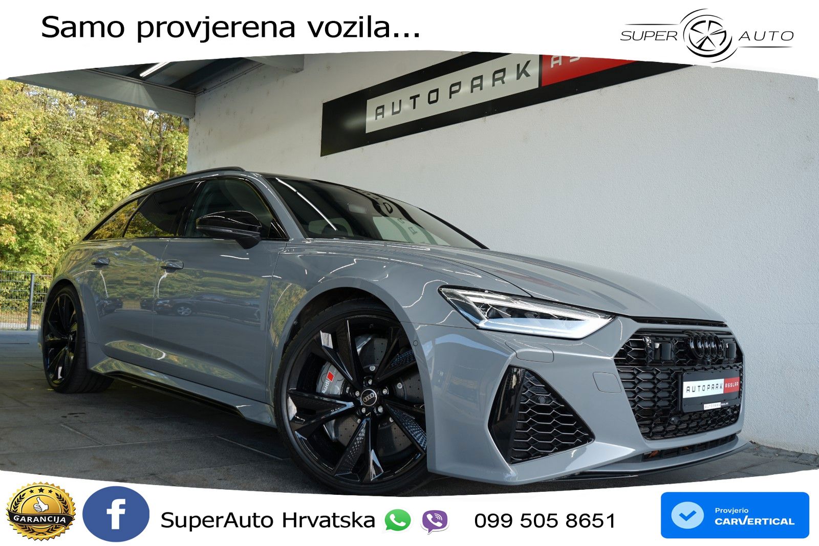 Audi RS6 Avant 4.0 TFSI V8 performance (630 KS)  quattro tiptronic LED+GR SJED+ACC