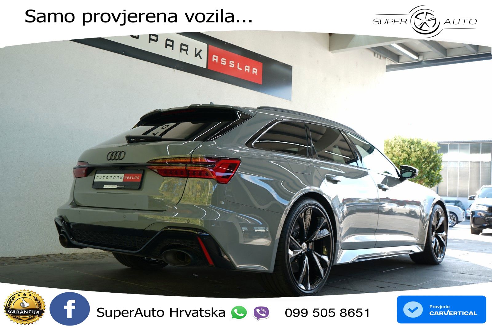 Audi RS6 Avant 4.0 TFSI V8 performance (630 KS)  quattro tiptronic LED+GR SJED+ACC