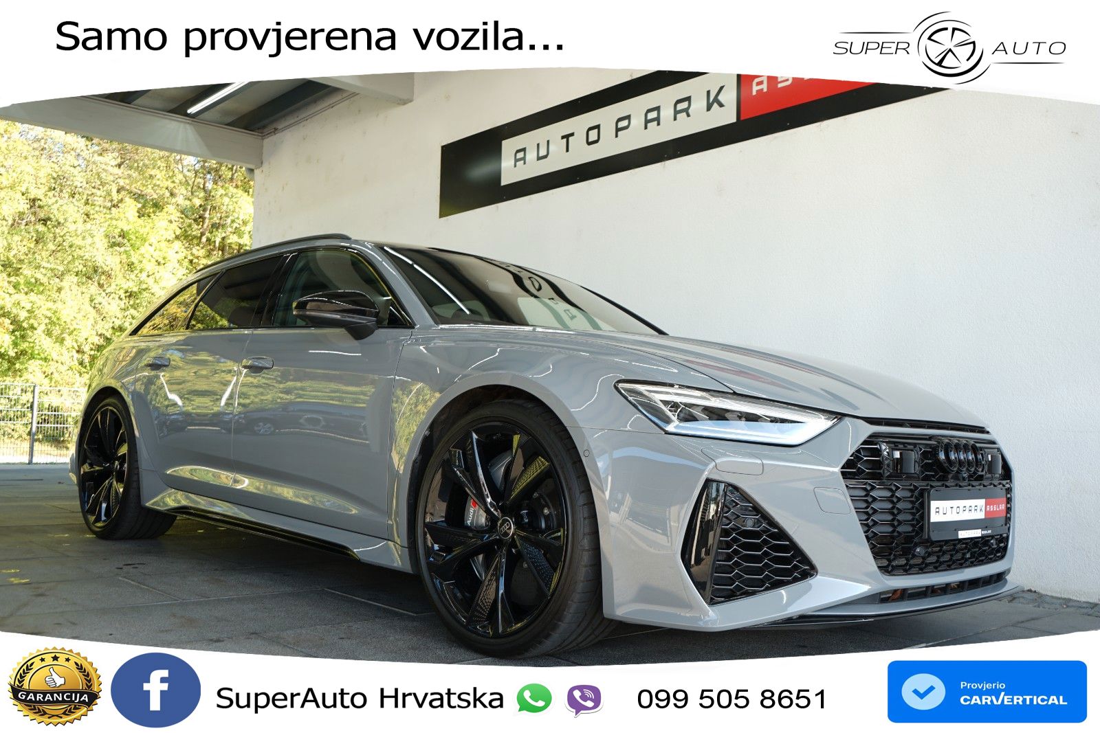 Audi RS6 Avant 4.0 TFSI V8 performance (630 KS)  quattro tiptronic LED+GR SJED+ACC