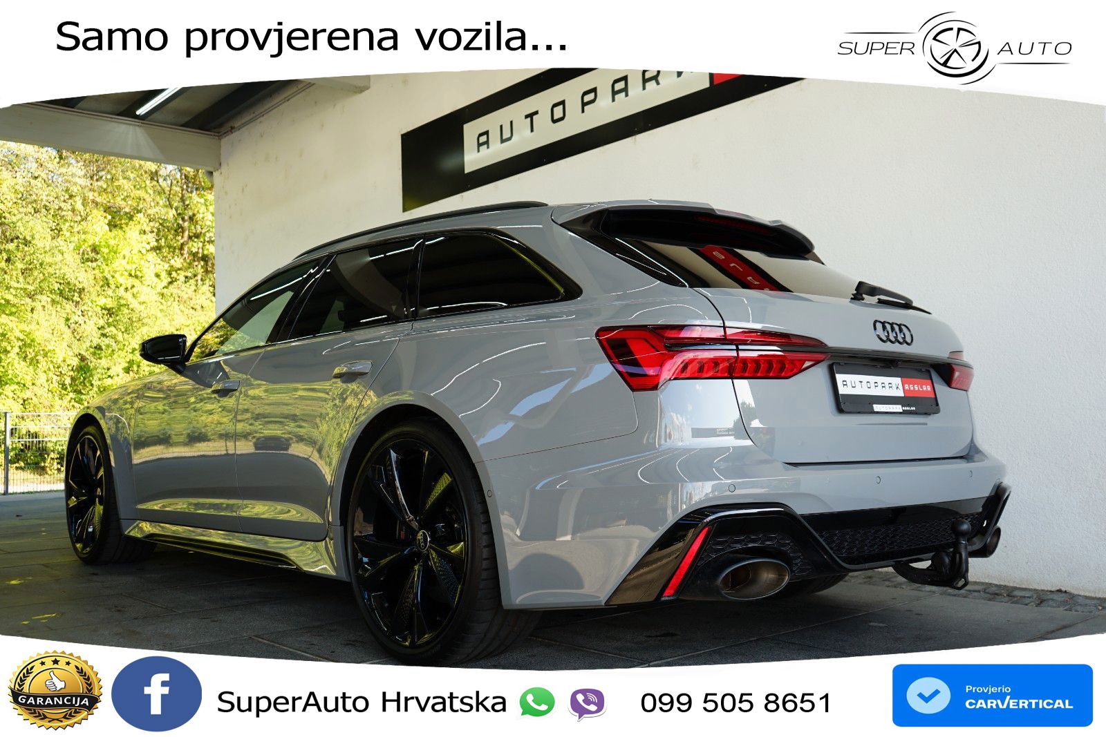 Audi RS6 Avant 4.0 TFSI V8 performance (630 KS)  quattro tiptronic LED+GR SJED+ACC