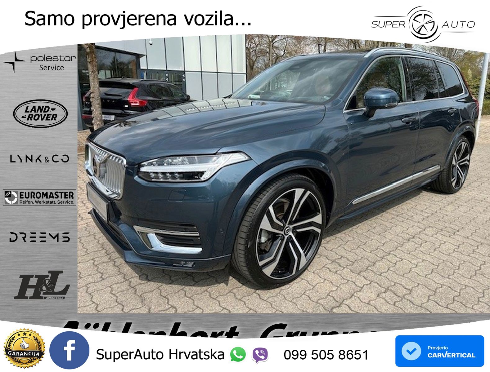 Volvo XC90 2.0 B5 Diesel AWD Automatic ACC+HEAD+4xGR SJED+360+PANO