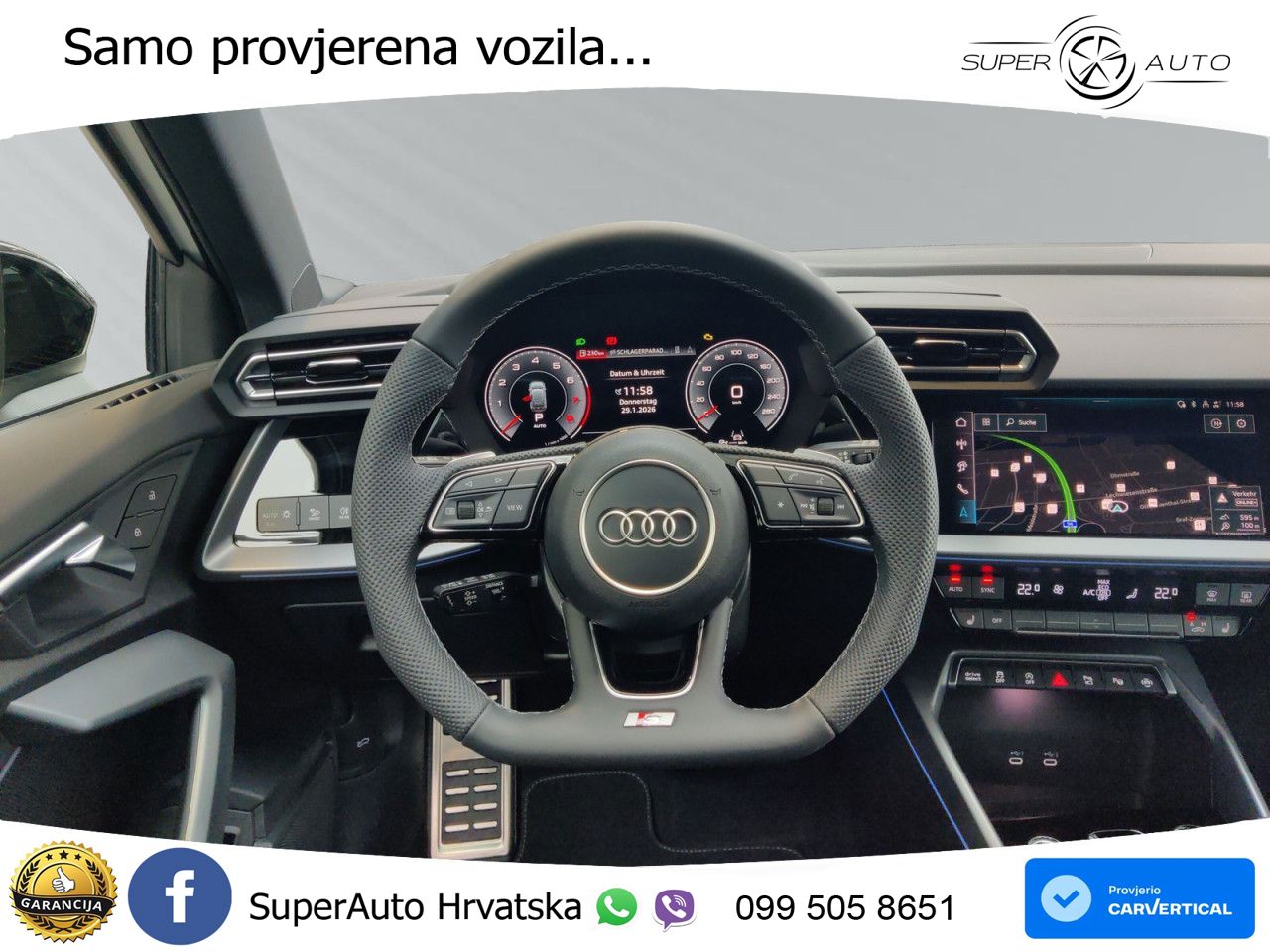 Audi A3 Sportback 30 TFSI (116 KS) Mild Hybrid S tronic S line LED+GR SJED+ACC