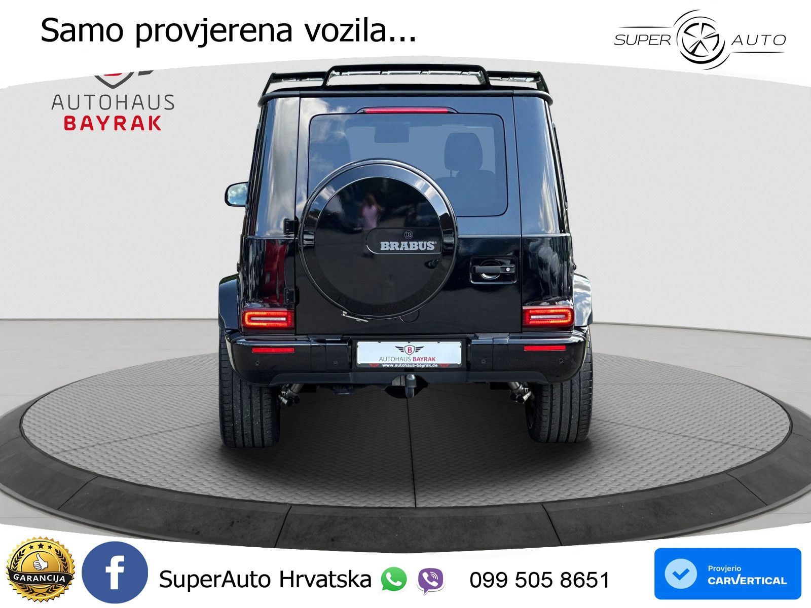 Mercedes G 500 Long V8 (422 KS) 4MATIC 9G-TRONIC Brabus ZRAČNI+ACC+GR SJED+360+PANO