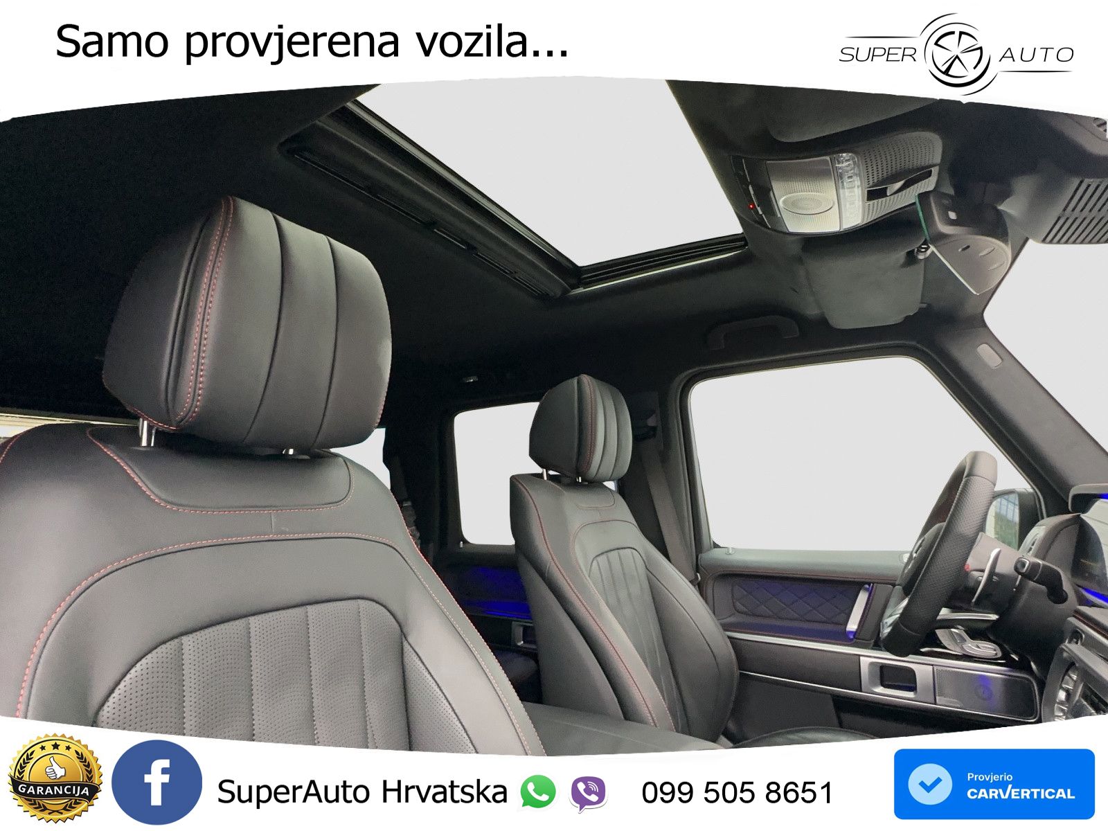 Mercedes G 500 Long V8 (422 KS) 4MATIC 9G-TRONIC Brabus ZRAČNI+ACC+GR SJED+360+PANO