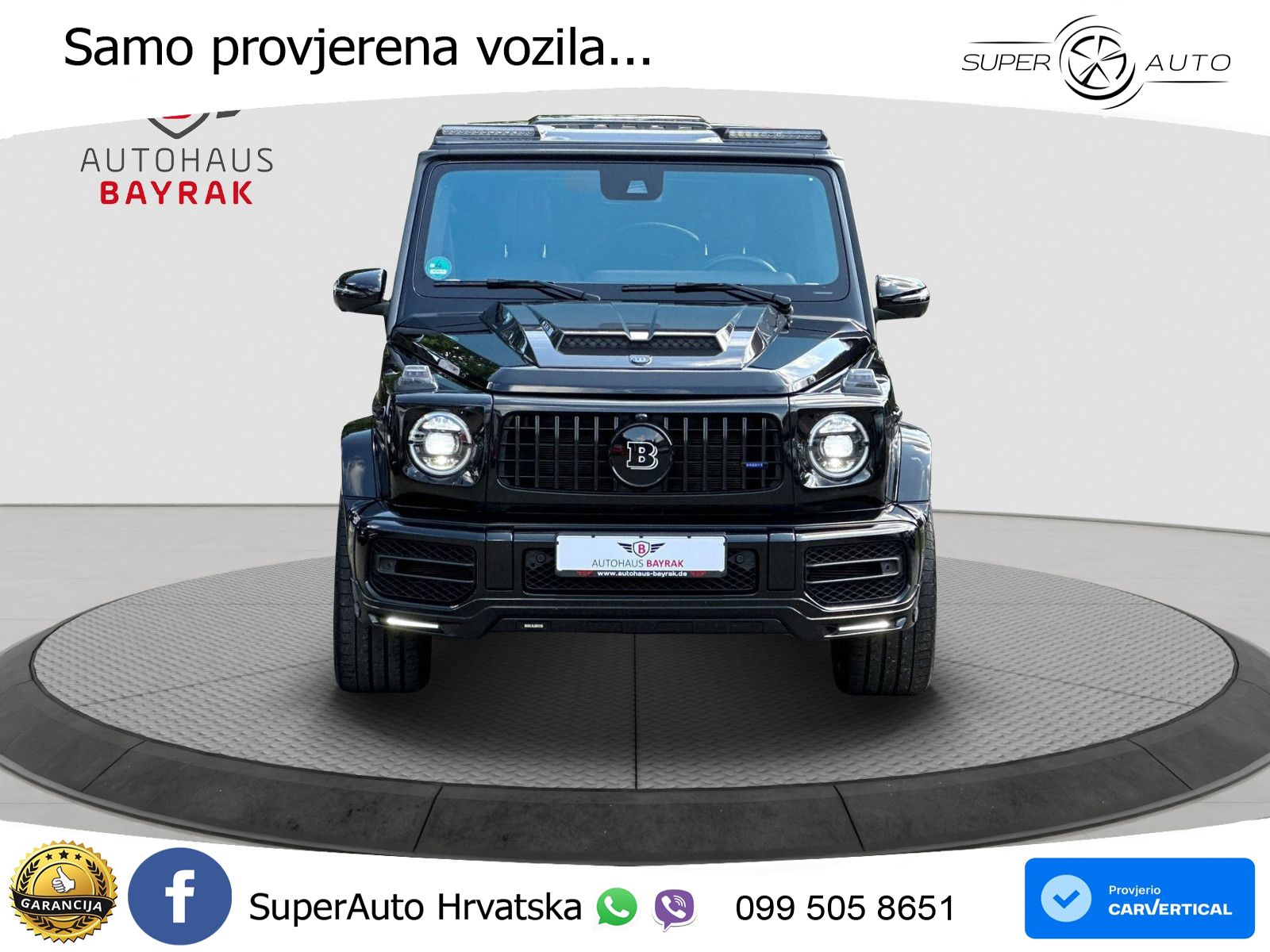 Mercedes G 500 Long V8 (422 KS) 4MATIC 9G-TRONIC Brabus ZRAČNI+ACC+GR SJED+360+PANO