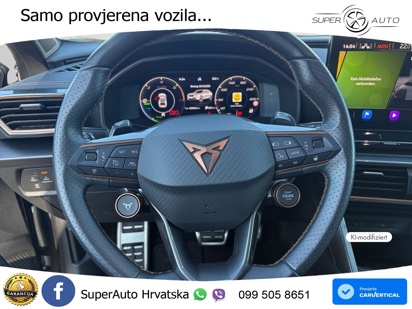 Cupra Formentor 1.4 TSI (245 KS) e-Hybrid DSG VZ MATRIX+GR SJED+KAM