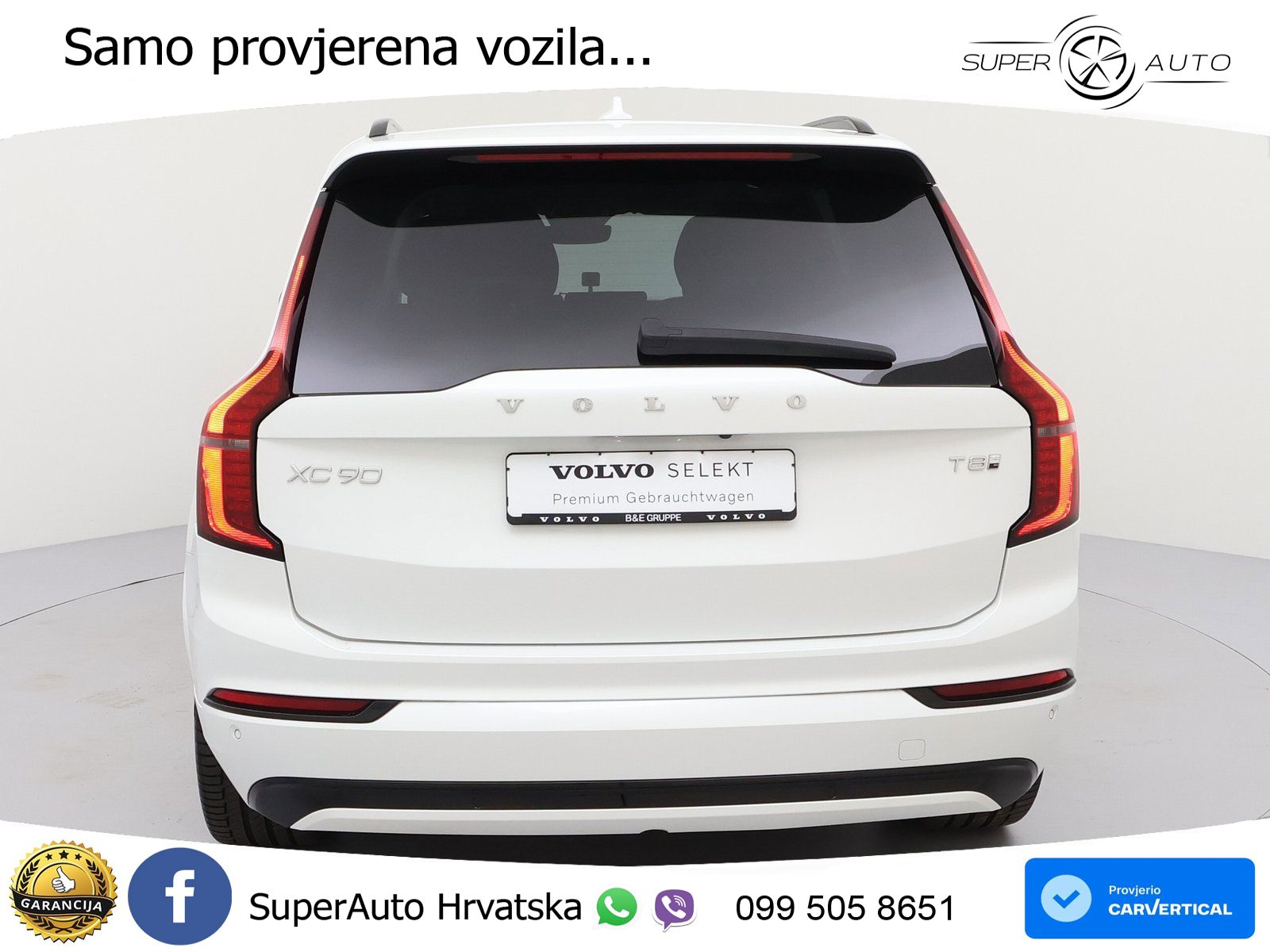 Volvo XC90 2.0 T8 AWD Automatic ZRAČNI+ACC+GR SJED+KAM+PANO