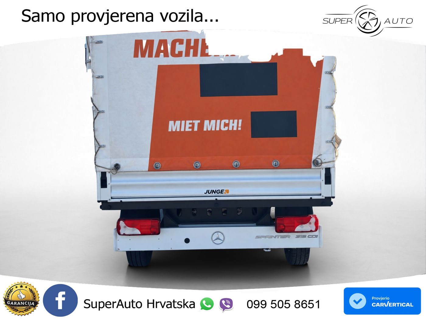 Mercedes-Benz Sprinter 315 CDI Pritsche Plane 150 KS