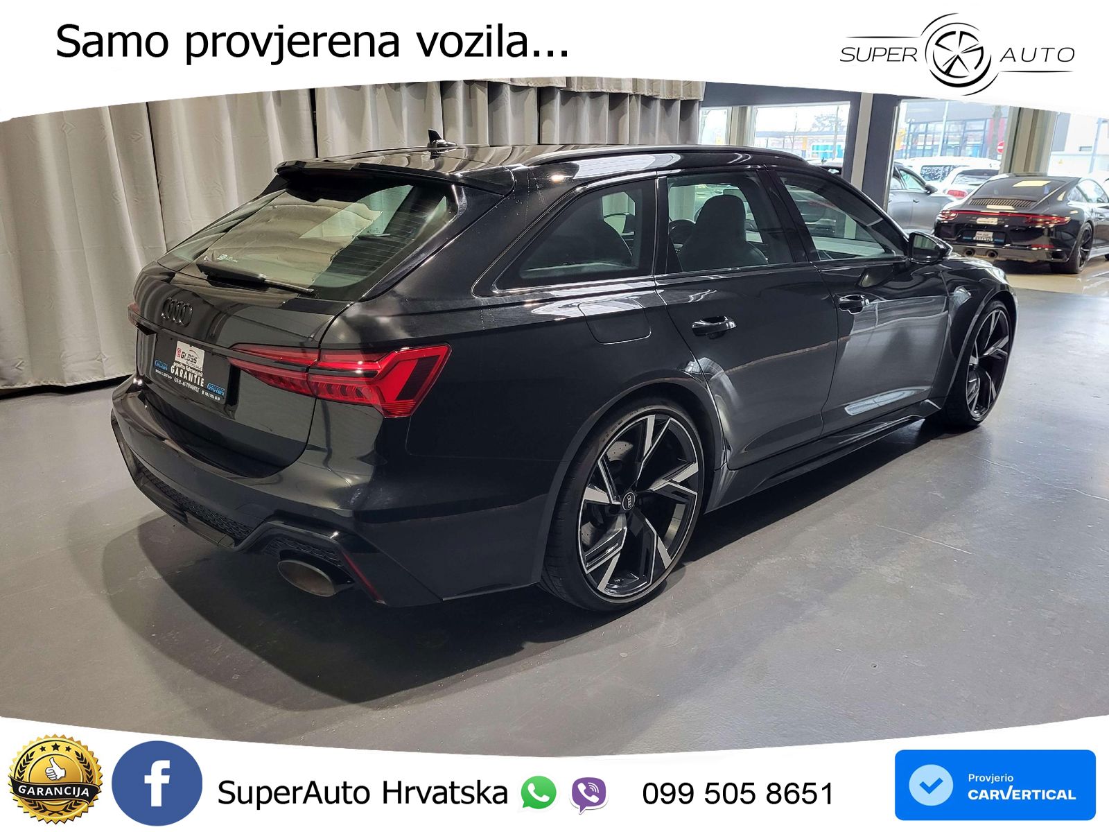 Audi RS6 Avant 4.0 TFSI V8 (600 KS) quattro Tiptronic ZRAČNI+ACC+GR SJED+KAM