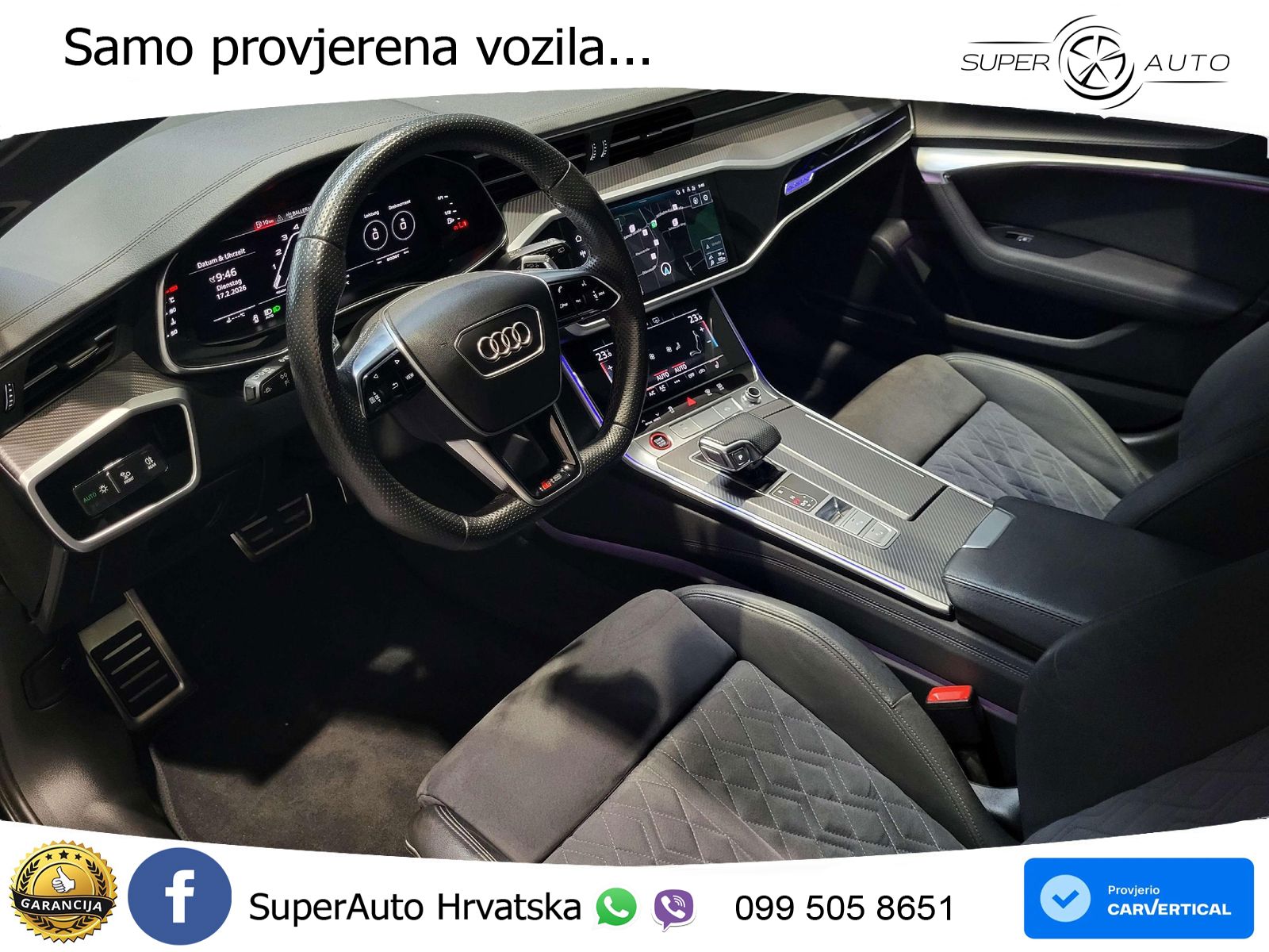 Audi RS6 Avant 4.0 TFSI V8 (600 KS) quattro Tiptronic ZRAČNI+ACC+GR SJED+KAM