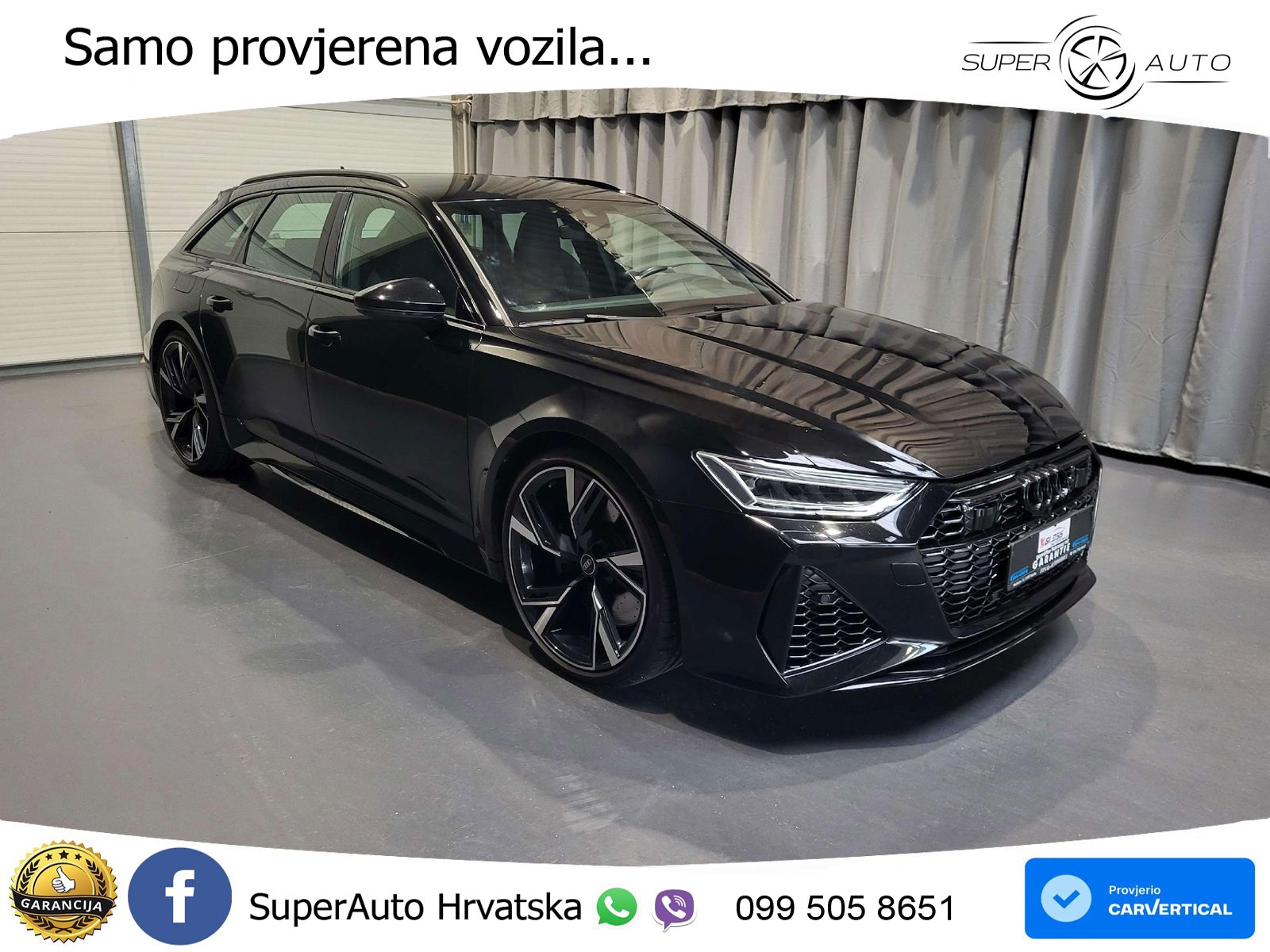 Audi RS6 Avant 4.0 TFSI V8 (600 KS) quattro Tiptronic ZRAČNI+ACC+GR SJED+KAM