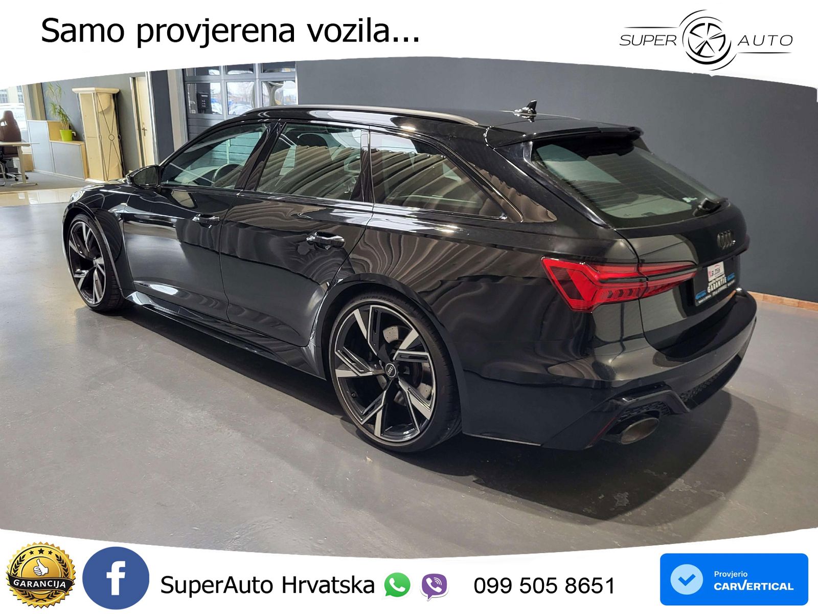 Audi RS6 Avant 4.0 TFSI V8 (600 KS) quattro Tiptronic ZRAČNI+ACC+GR SJED+KAM