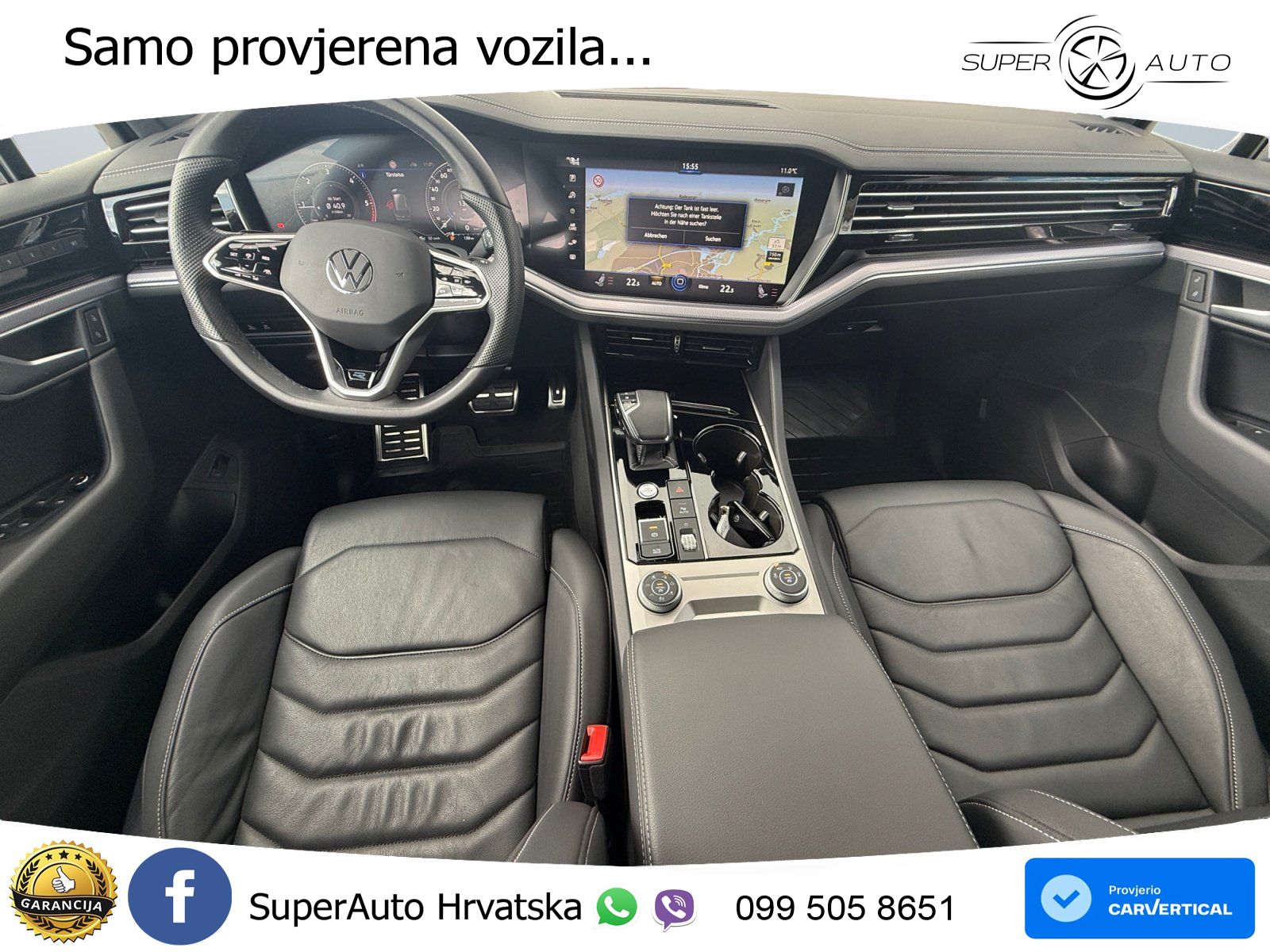 Volkswagen Touareg 3.0 V6 TDI (286 KS) 4MOTION Tiptronic R-Line ZRAČNI+ACC+GR SJED+KAM