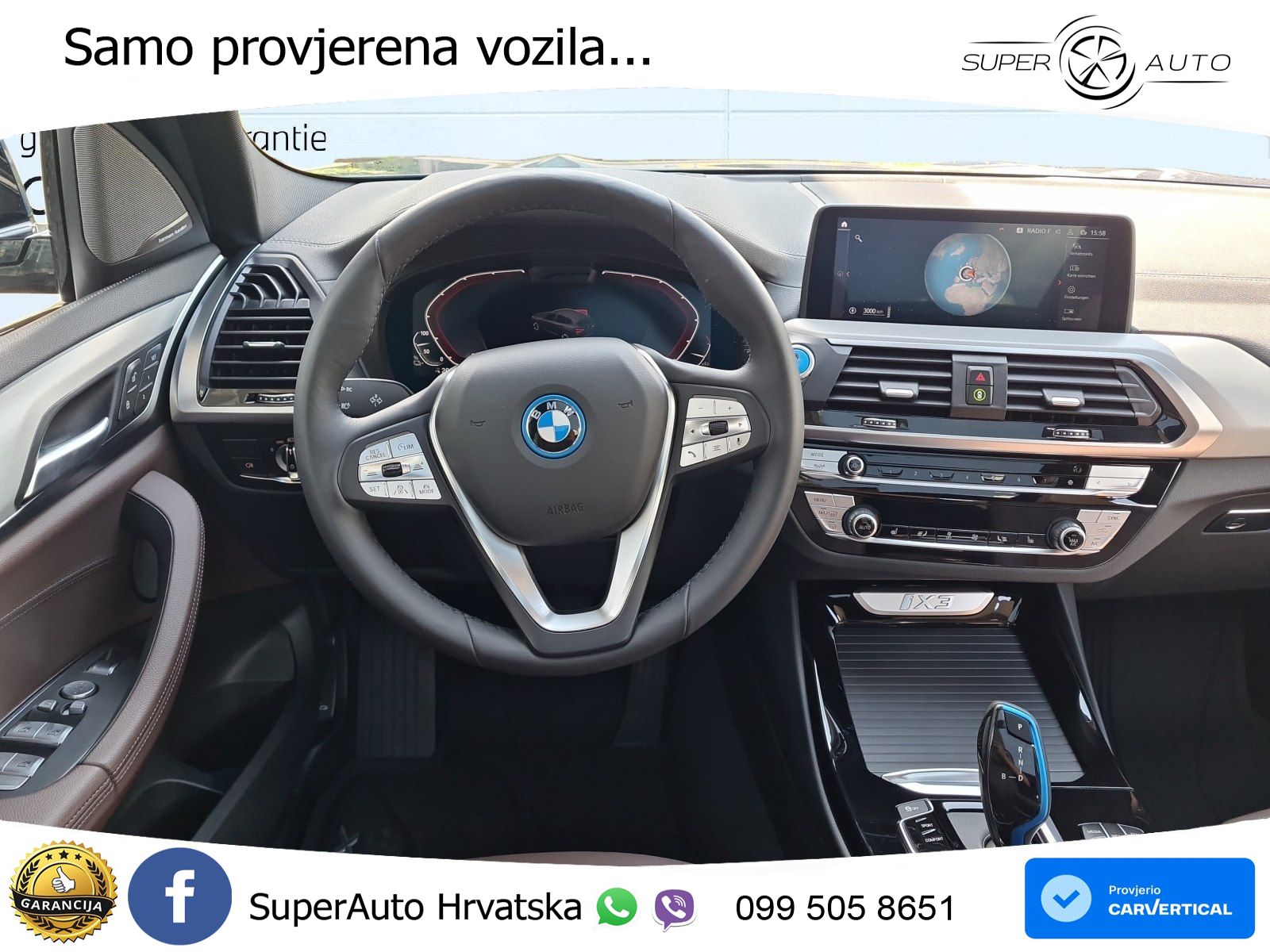BMW iX3 80 kWh (286 KS) ACC+HEAD+GR SJED+360+PANO
