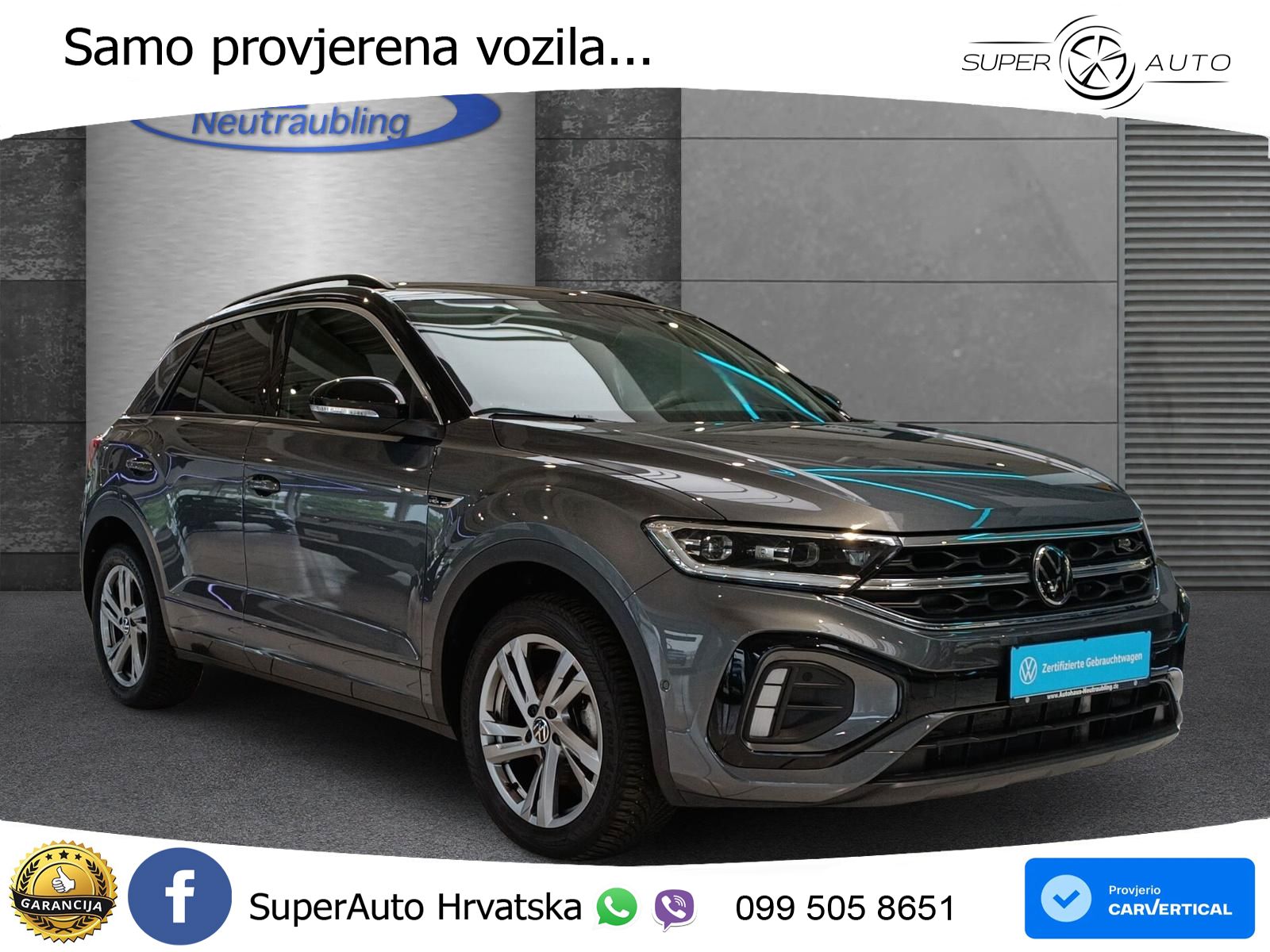 Volkswagen T-Roc 1.5 TSI (150 KS) DSG R-Line LED+GR SJED+ACC