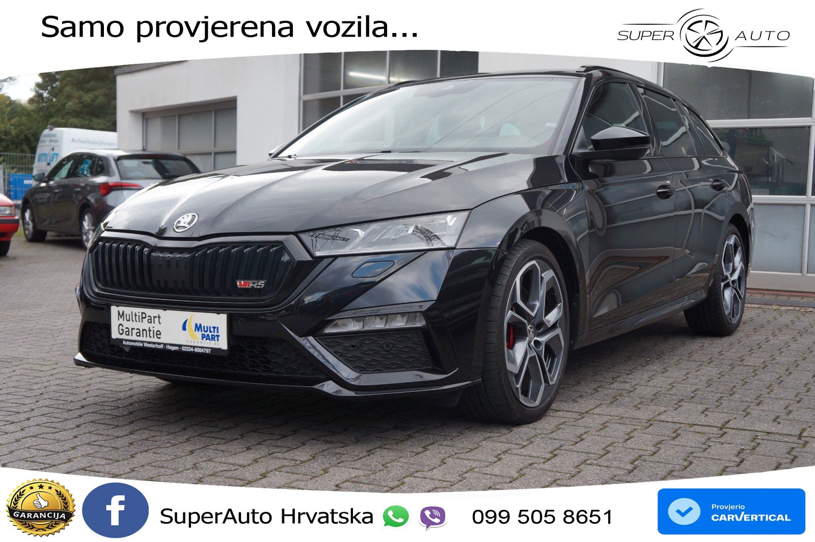 Škoda Octavia Combi RS 2.0 TSI (245 KS) DSG LED+GR SJED+ACC