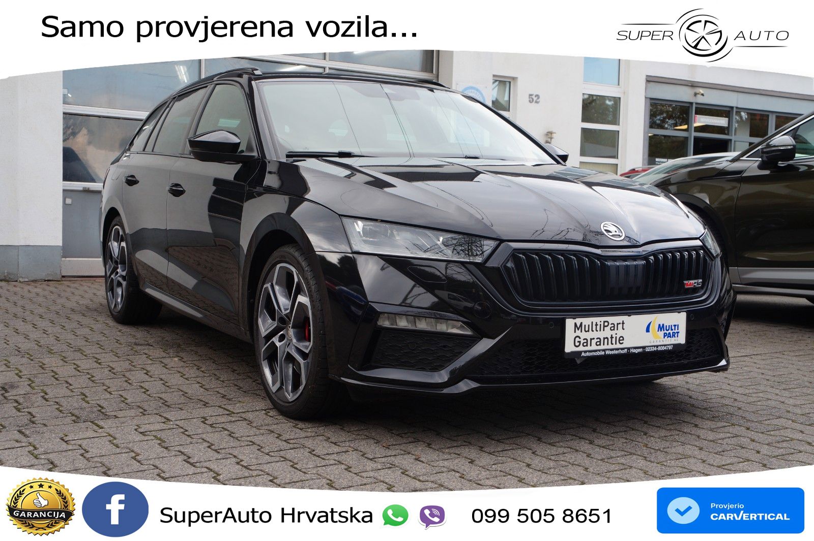 Škoda Octavia Combi RS 2.0 TSI (245 KS) DSG LED+GR SJED+ACC